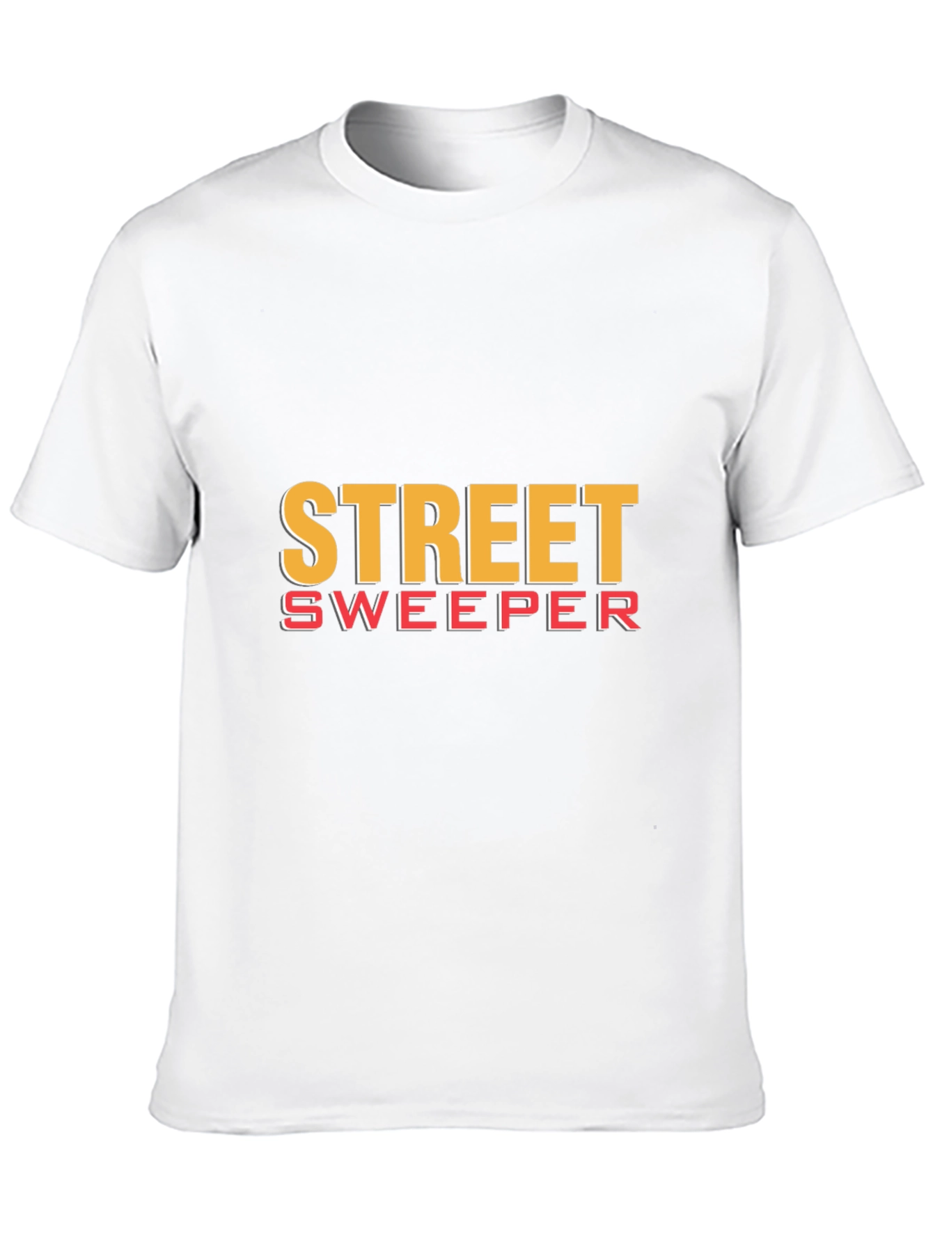 Street Sweeper Graphic Tee - Black Cotton T-Shirt