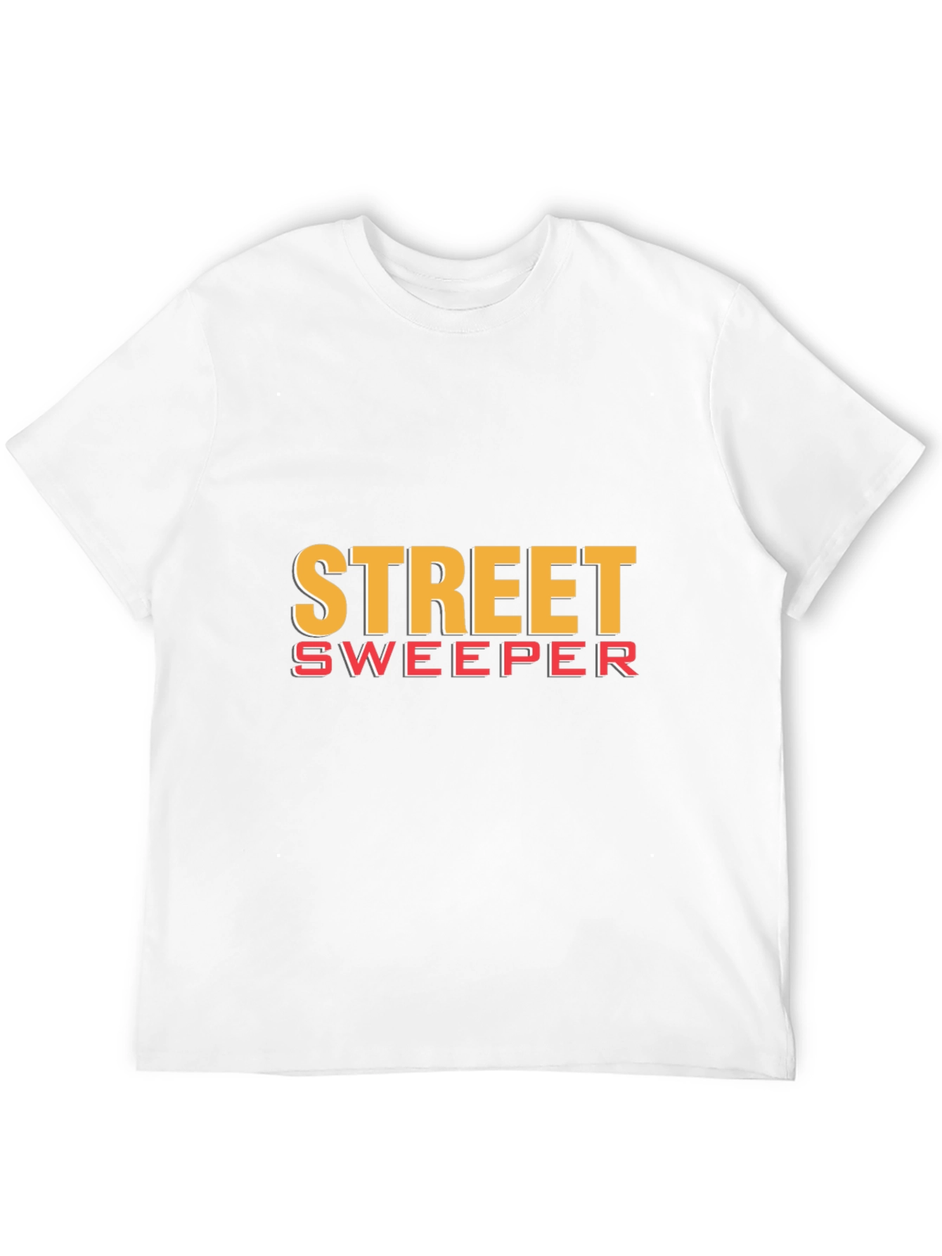 Street Sweeper Graphic Tee - Black Cotton T-Shirt