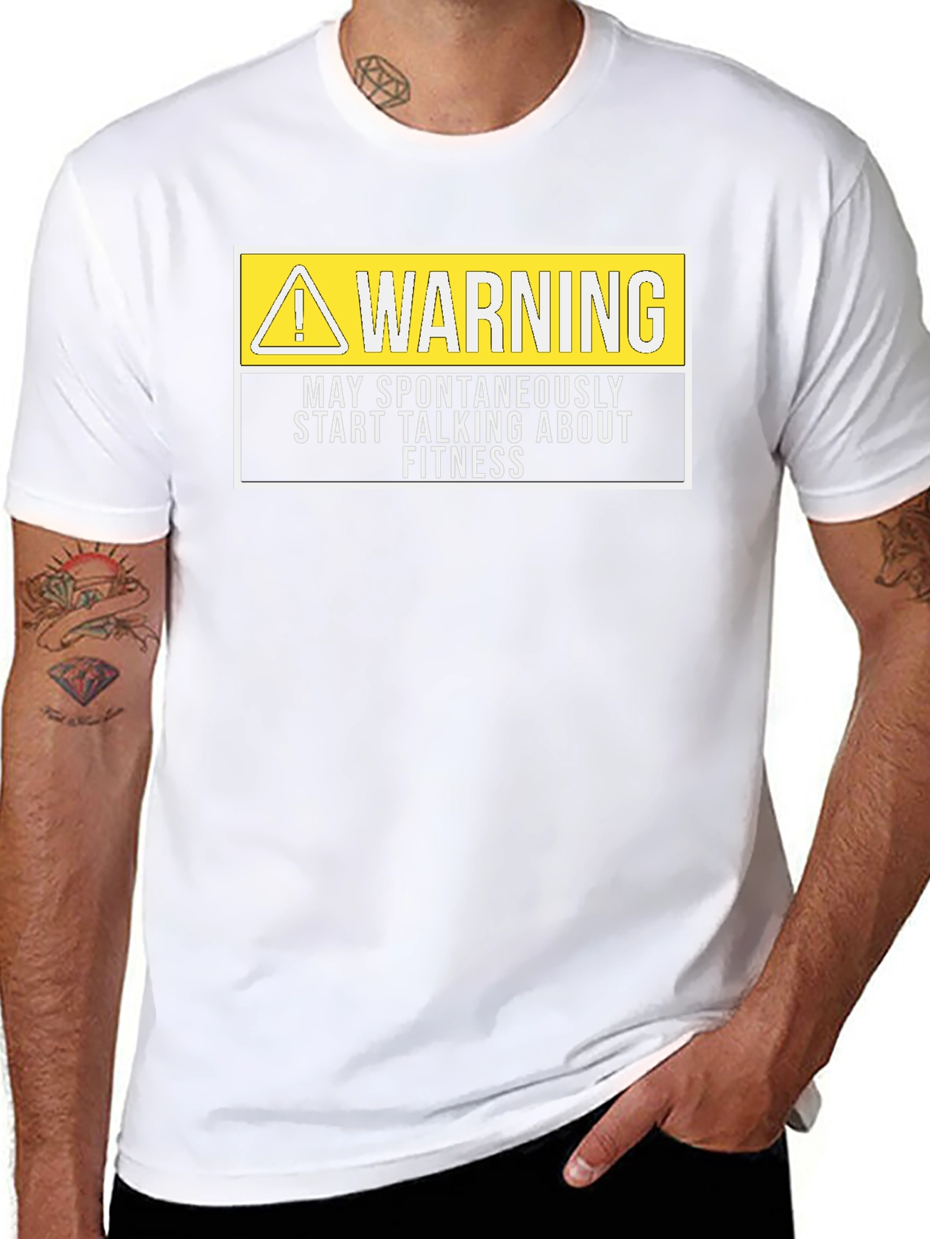 Warning: May Spontaneously Talk About Fitness T-Shirt