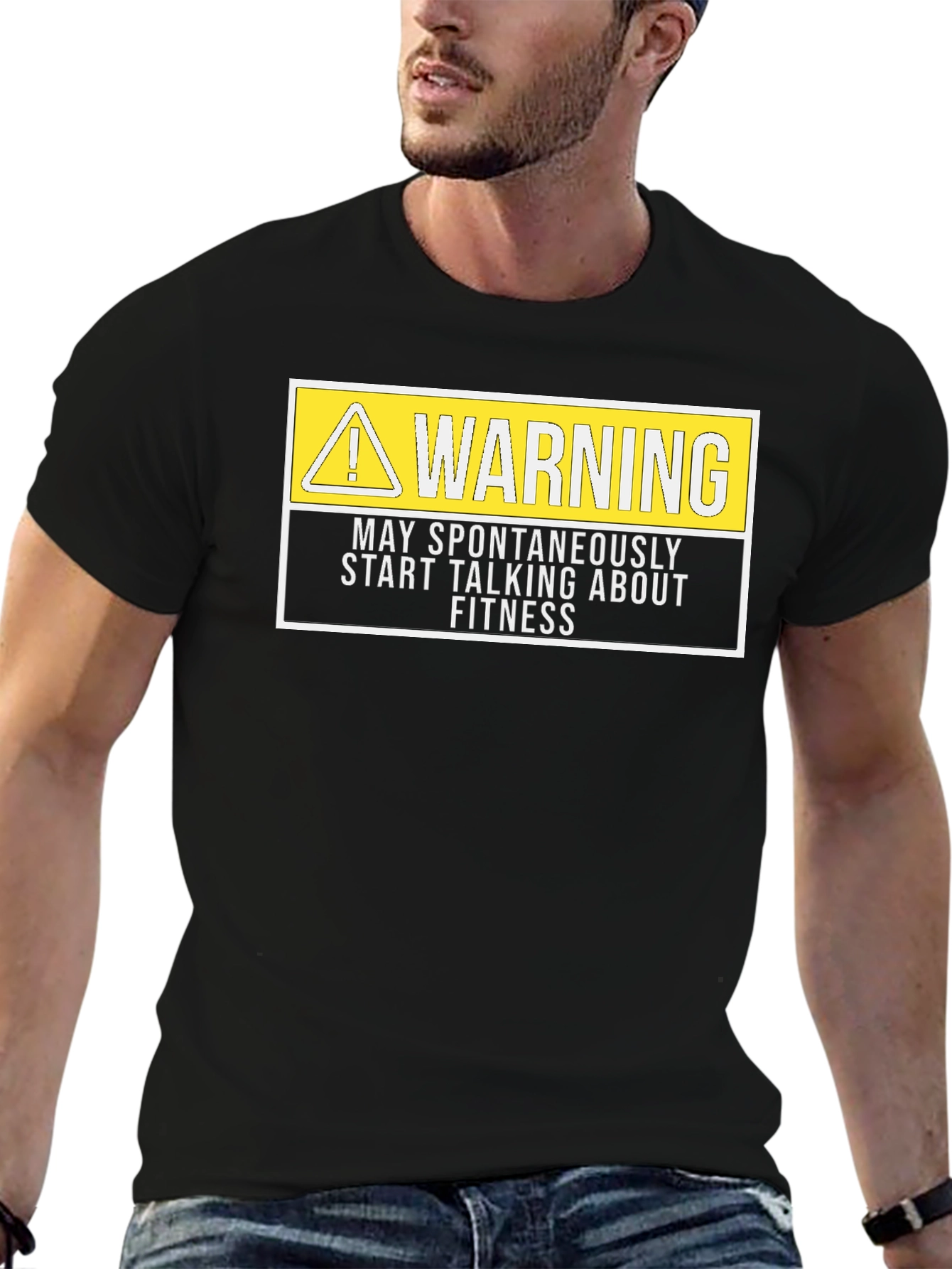 Warning: May Spontaneously Talk About Fitness T-Shirt