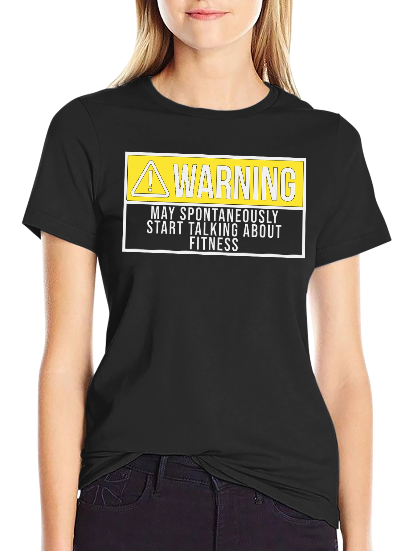 Warning: May Spontaneously Talk About Fitness T-Shirt