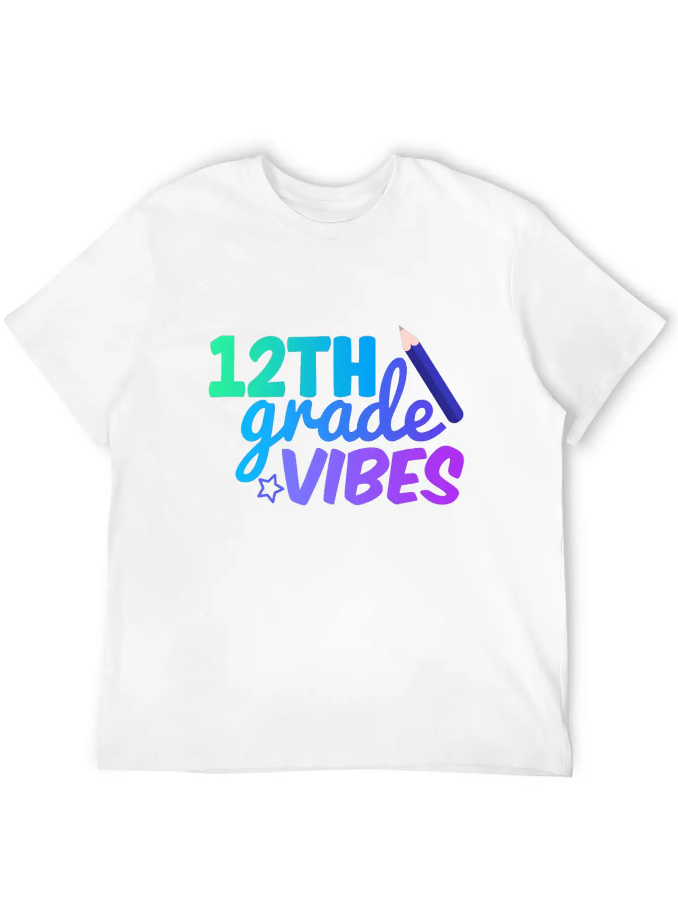 Twelve Grade Vibes | Back To School Classic Fit Graphic Tee For Daily Comfort – Unisex Cotton Shirt