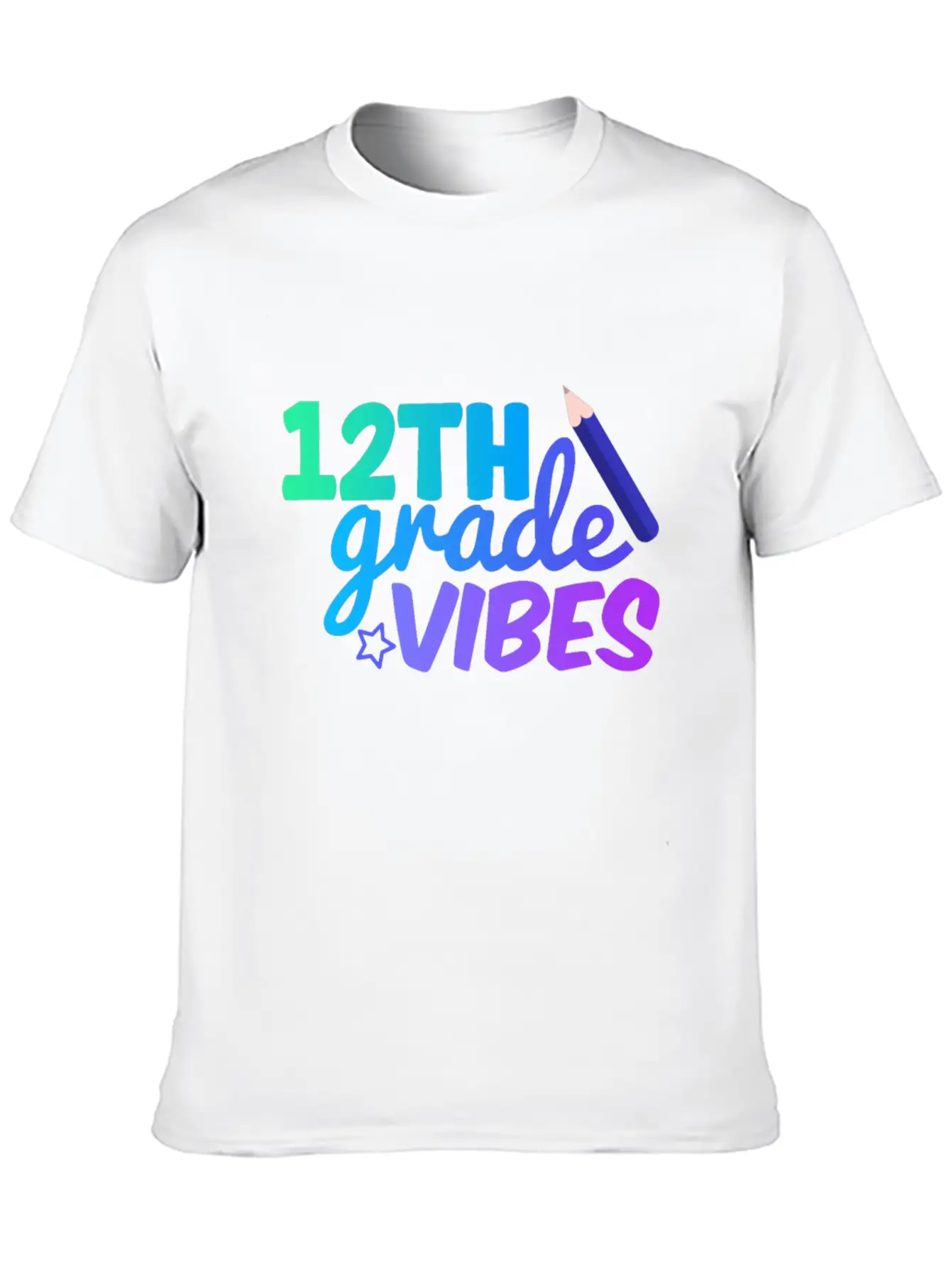 Twelve Grade Vibes | Back To School Classic Fit Graphic Tee For Daily Comfort – Unisex Cotton Shirt