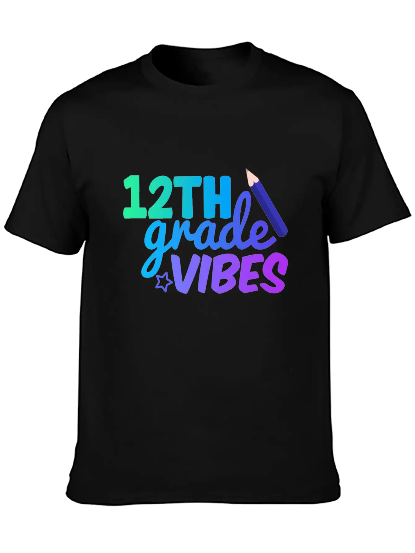 Twelve Grade Vibes | Back To School Classic Fit Graphic Tee For Daily Comfort – Unisex Cotton Shirt