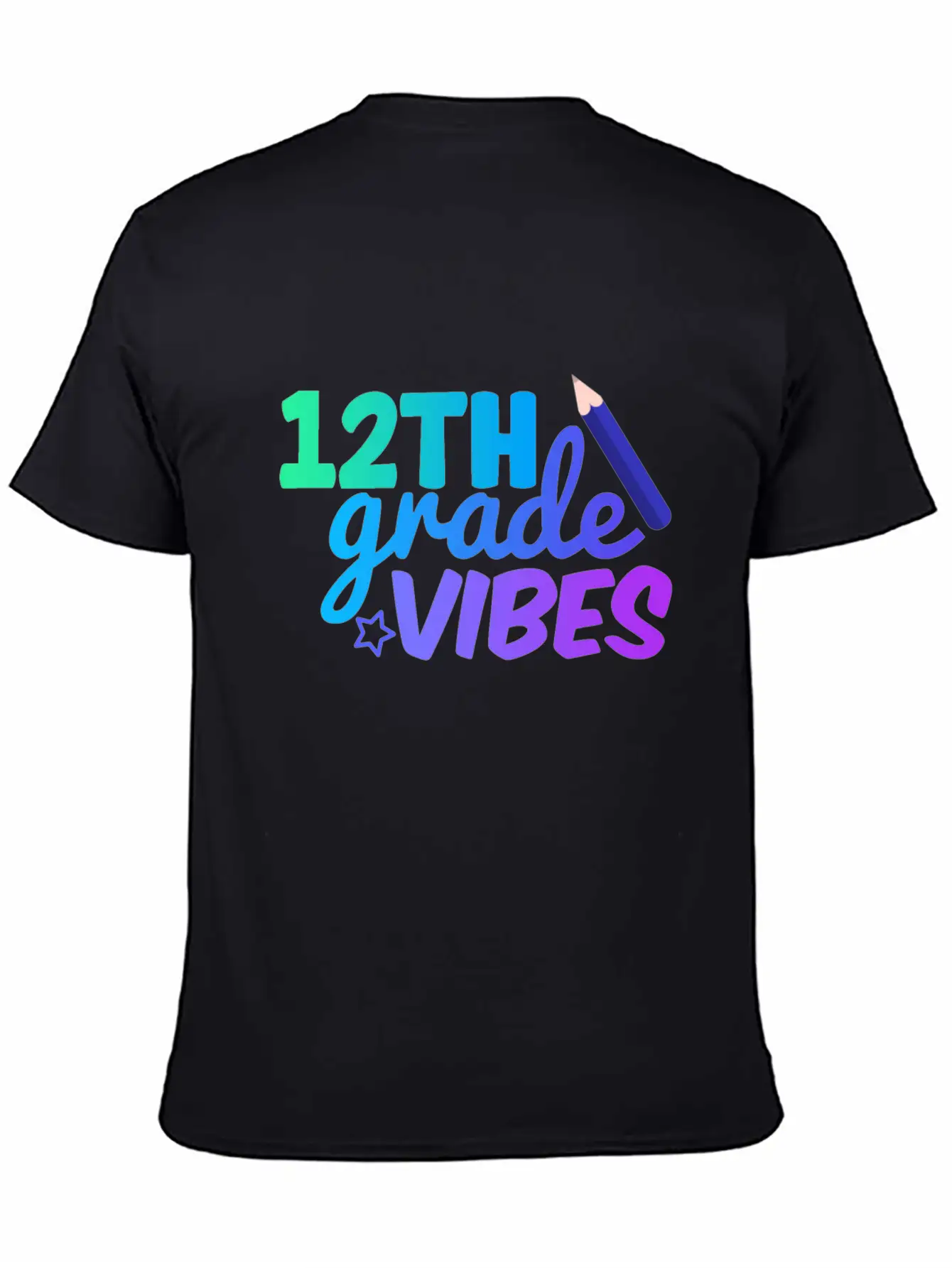 Twelve Grade Vibes | Back To School Classic Fit Graphic Tee For Daily Comfort – Unisex Cotton Shirt