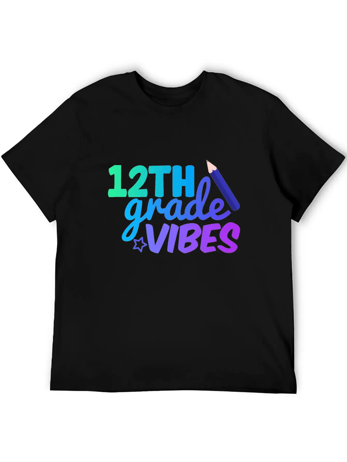 Twelve Grade Vibes | Back To School Classic Fit Graphic Tee For Daily Comfort – Unisex Cotton Shirt