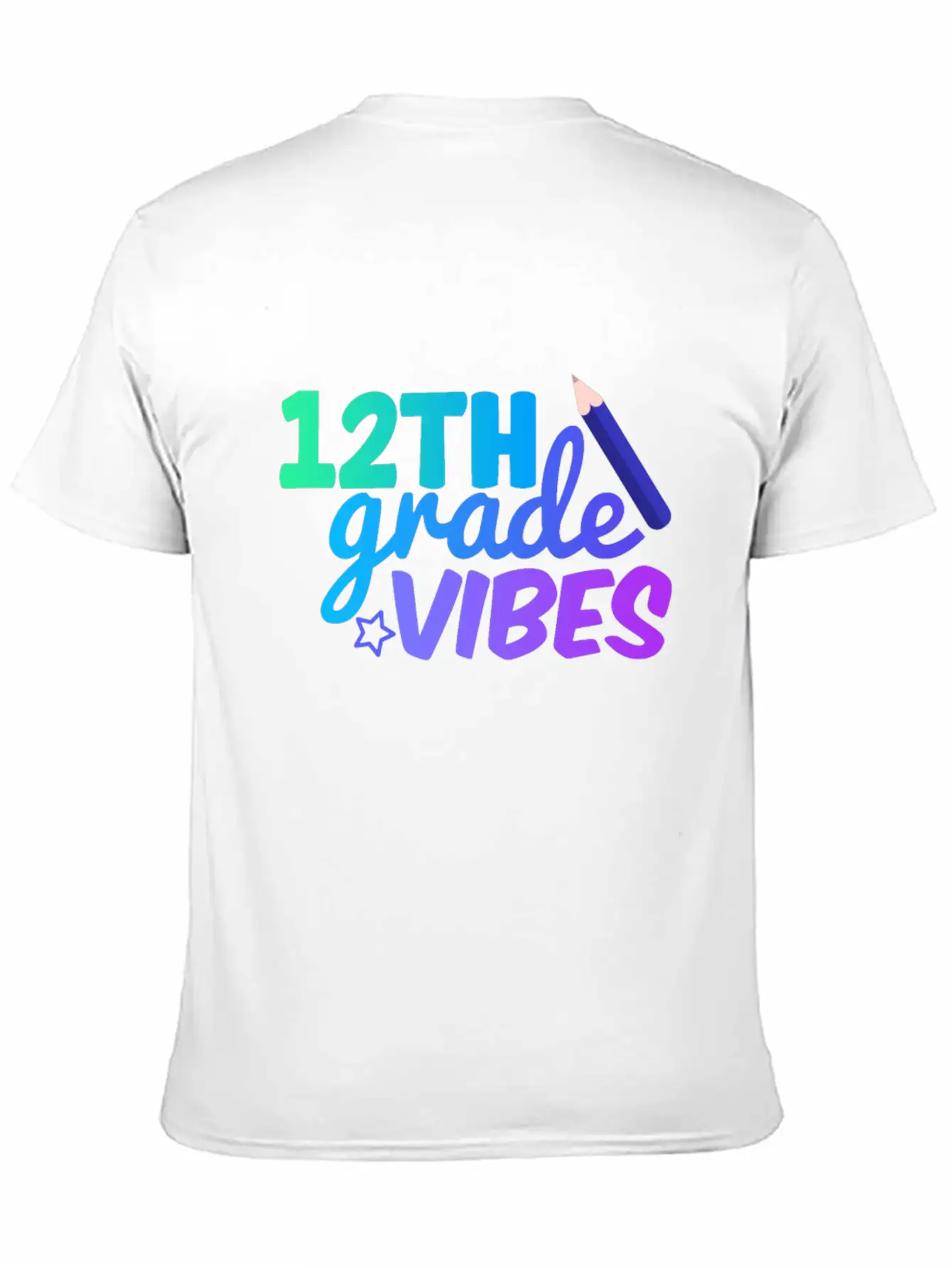 Twelve Grade Vibes | Back To School Classic Fit Graphic Tee For Daily Comfort – Unisex Cotton Shirt