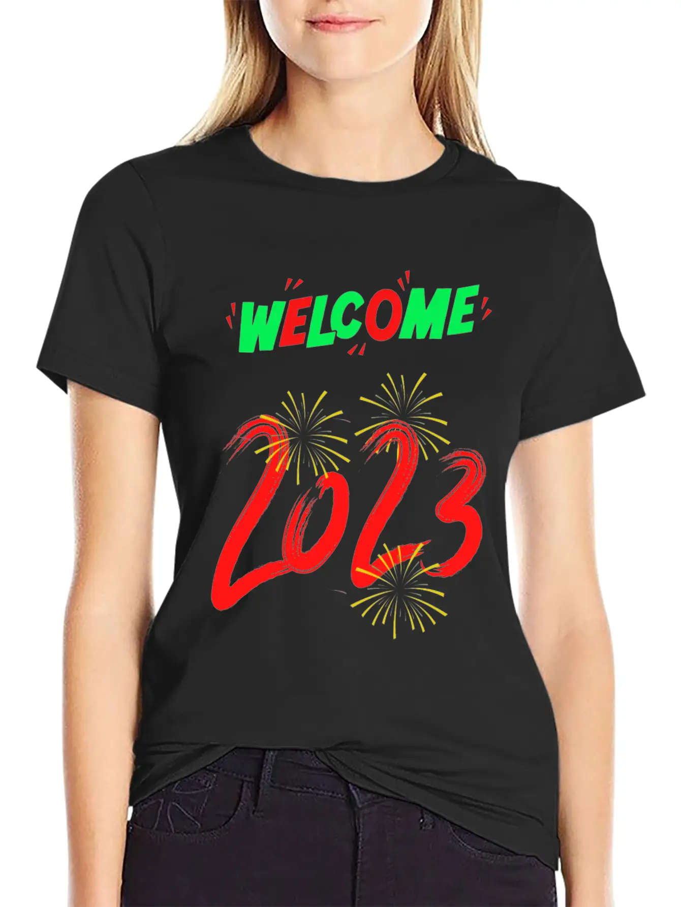 Typographic And Modern Welcome 2023 Unisex Casual T-Shirt – Clean Design For Daily Comfort