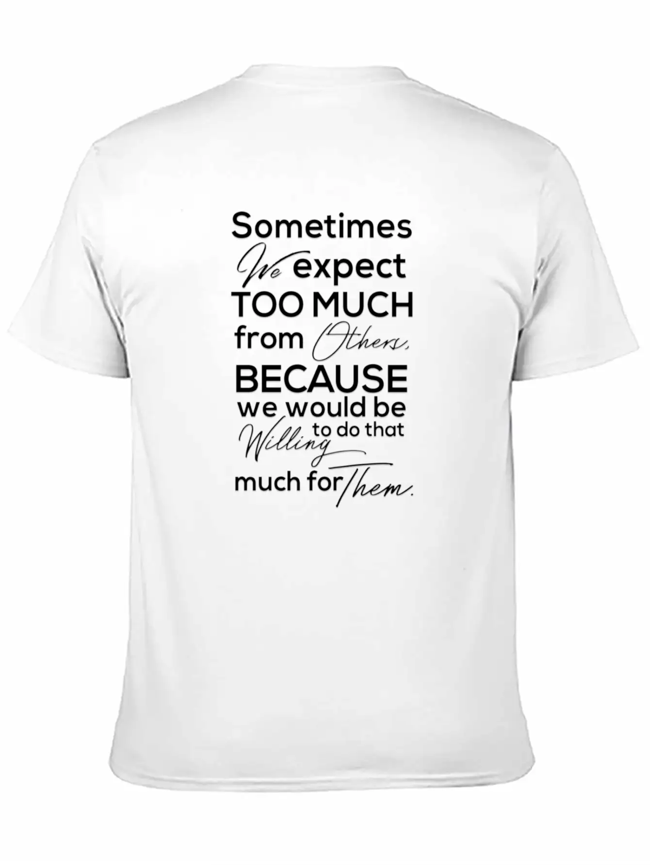 Typography Design Stylish Everyday T-Shirt – Unisex Basic Cotton Tee