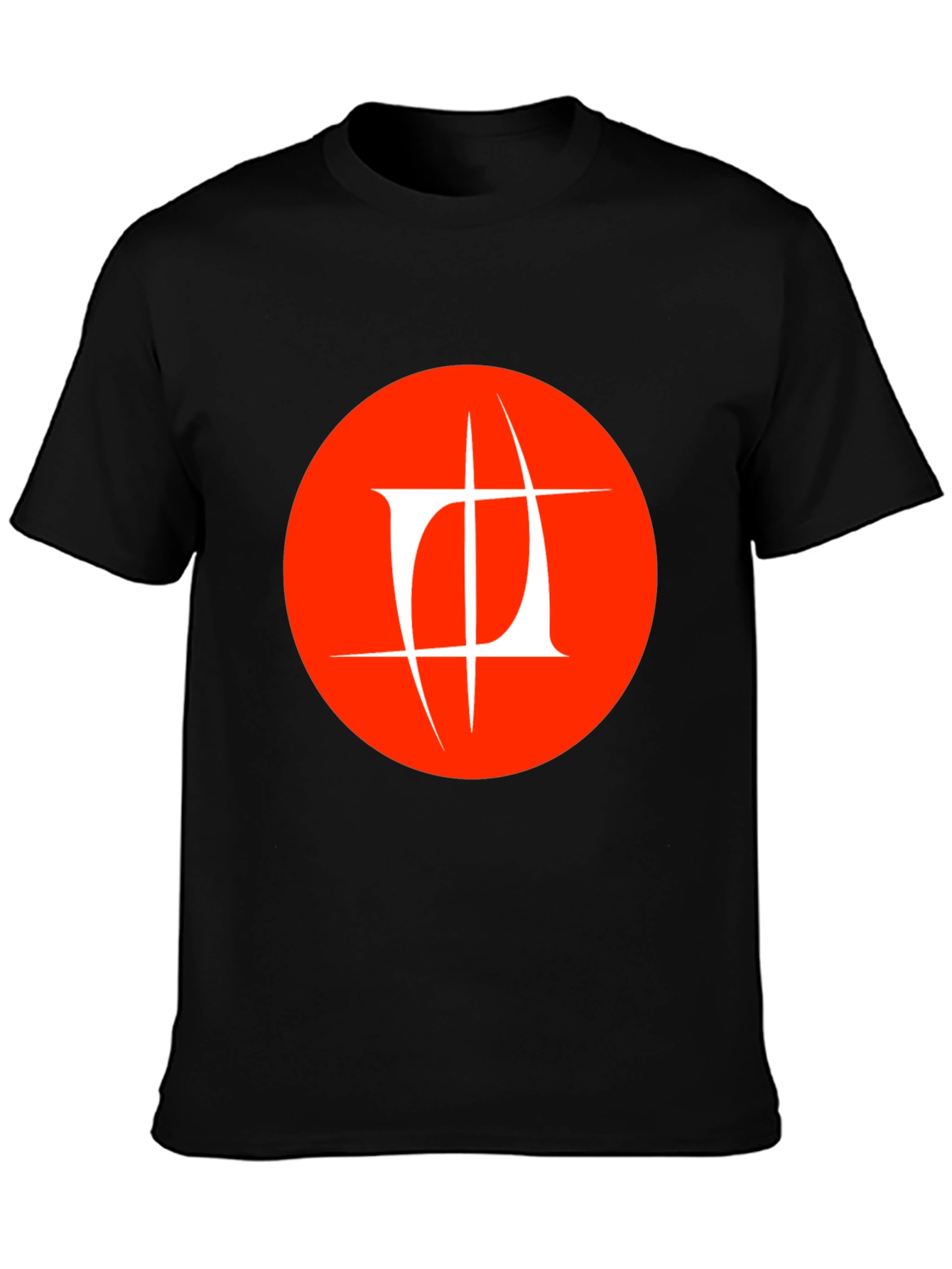 Abstract Logo Graphic Black T-Shirt