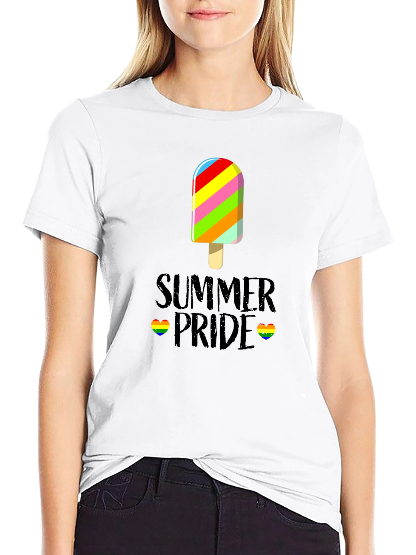 Summer Pride T-Shirt - Rainbow Ice Cream