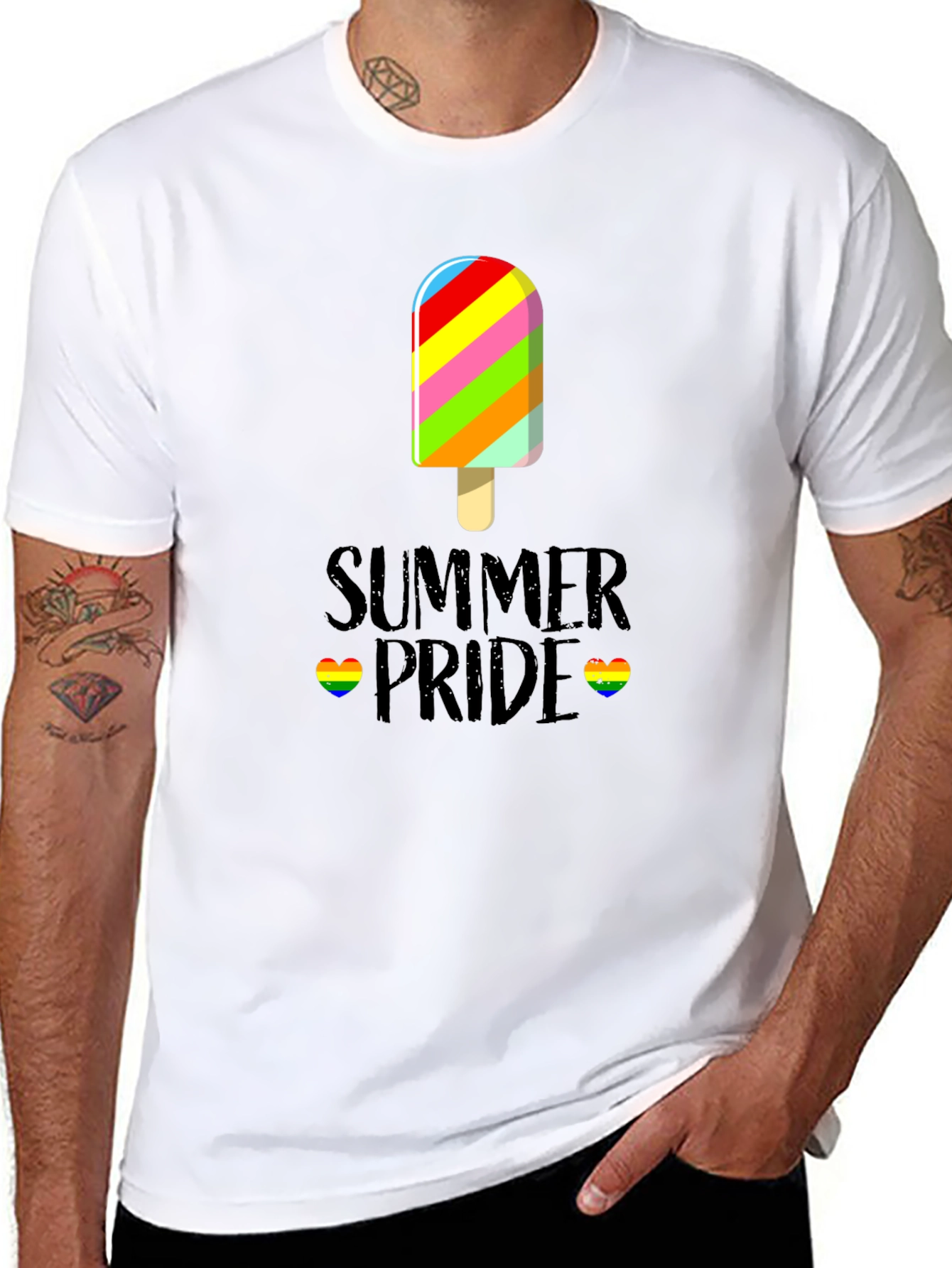 Summer Pride T-Shirt - Rainbow Ice Cream