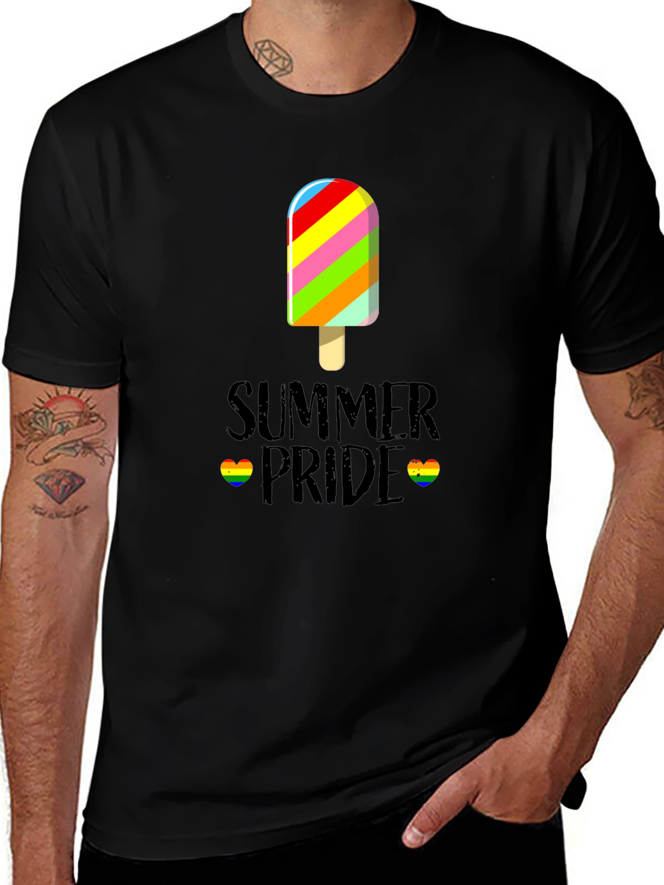 Summer Pride T-Shirt - Rainbow Ice Cream