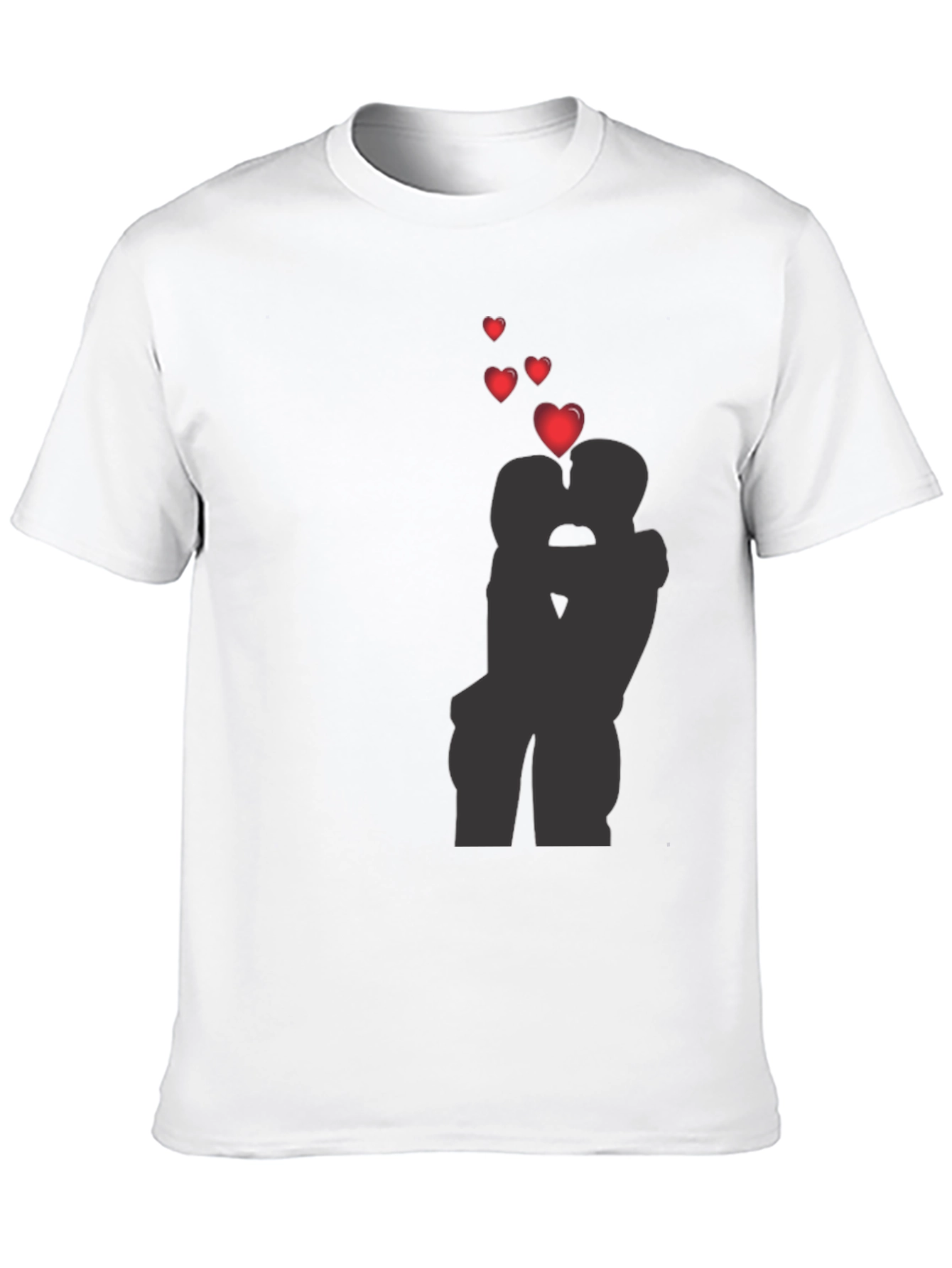 Romantic Kissing Silhouette T-Shirt