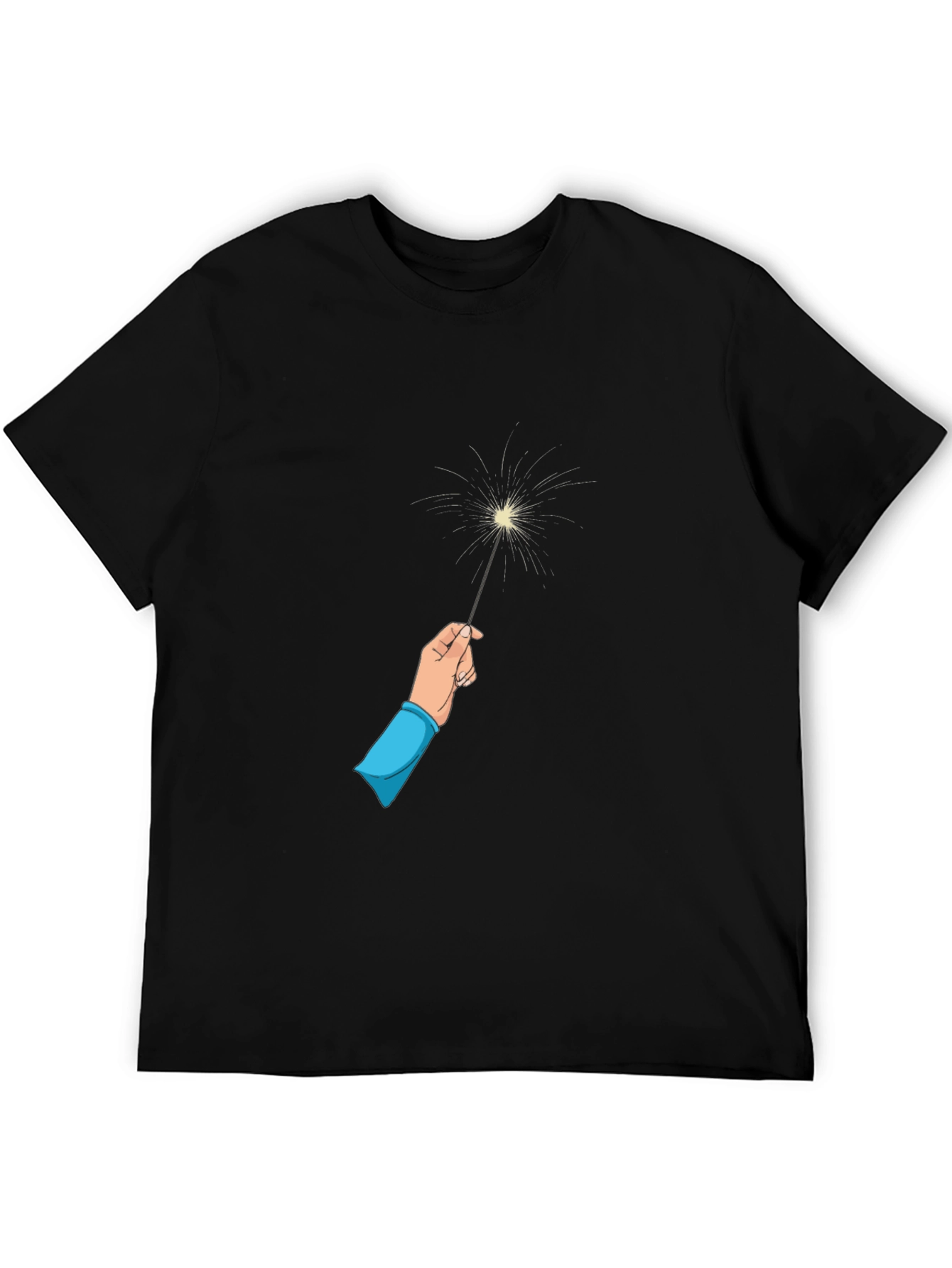 Sparkler Graphic Black Tee