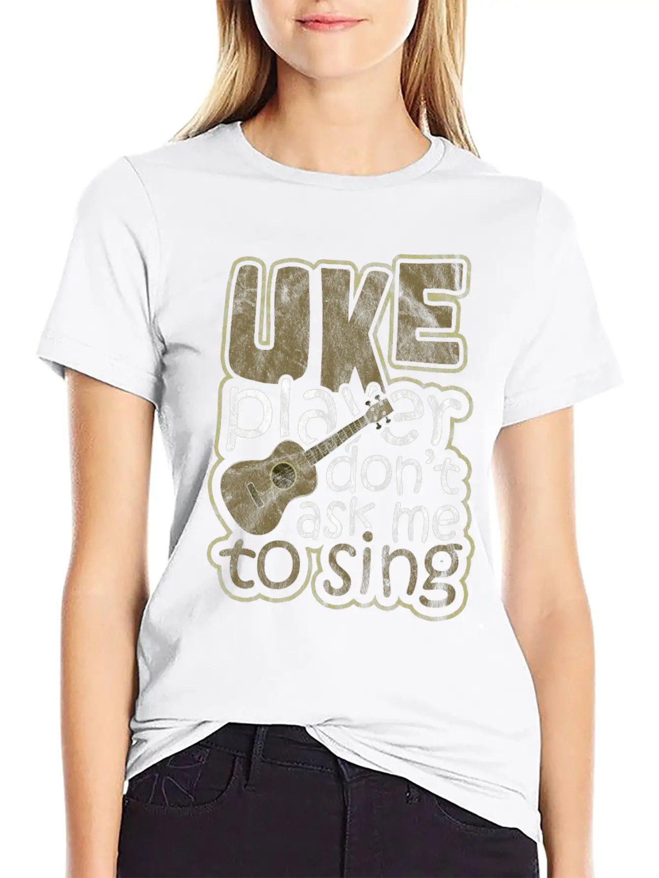 Ukulele Hawaii Unisex Casual T-Shirt – Clean Design For Daily Comfort