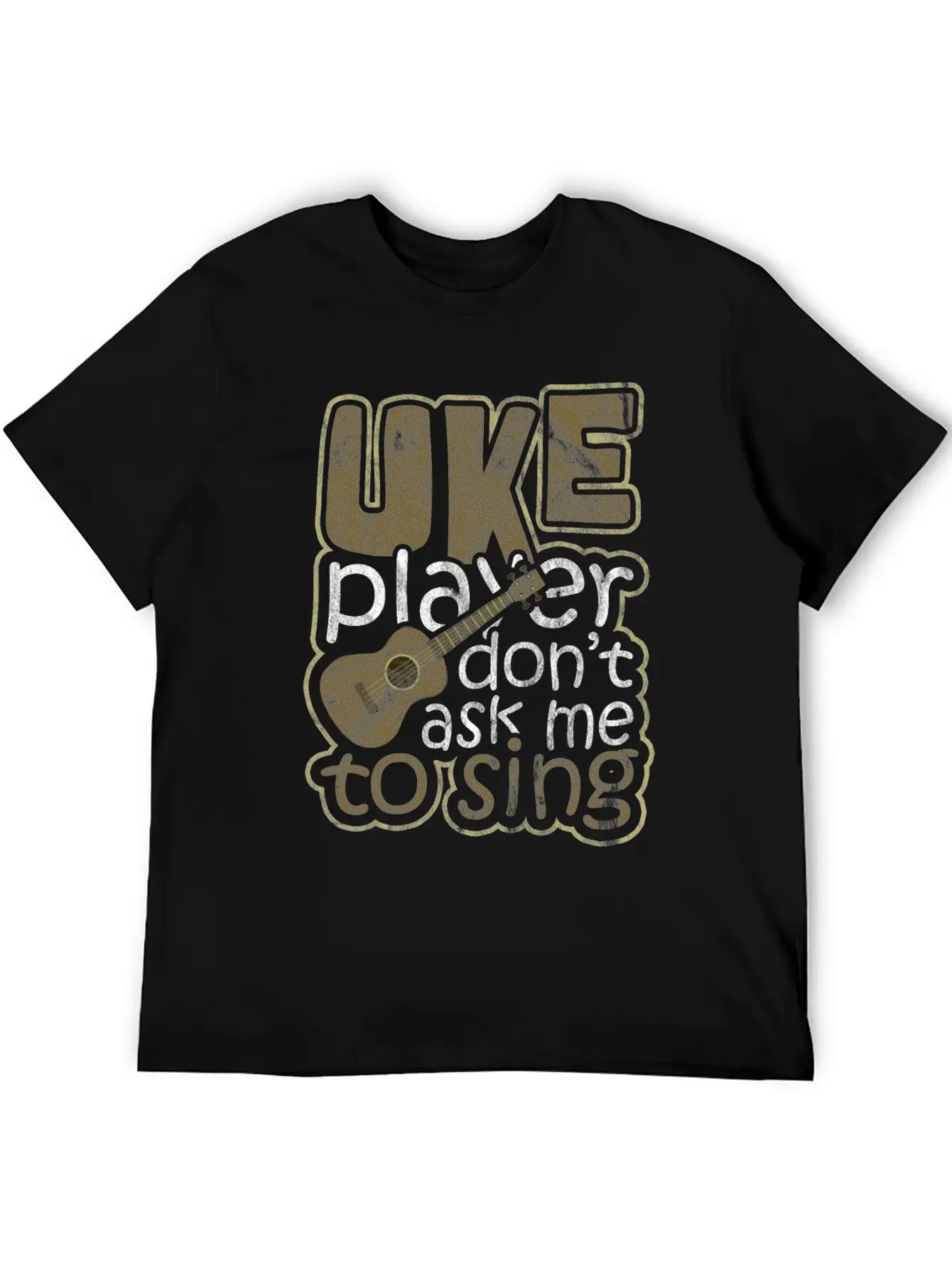 Ukulele Hawaii Unisex Casual T-Shirt – Clean Design For Daily Comfort