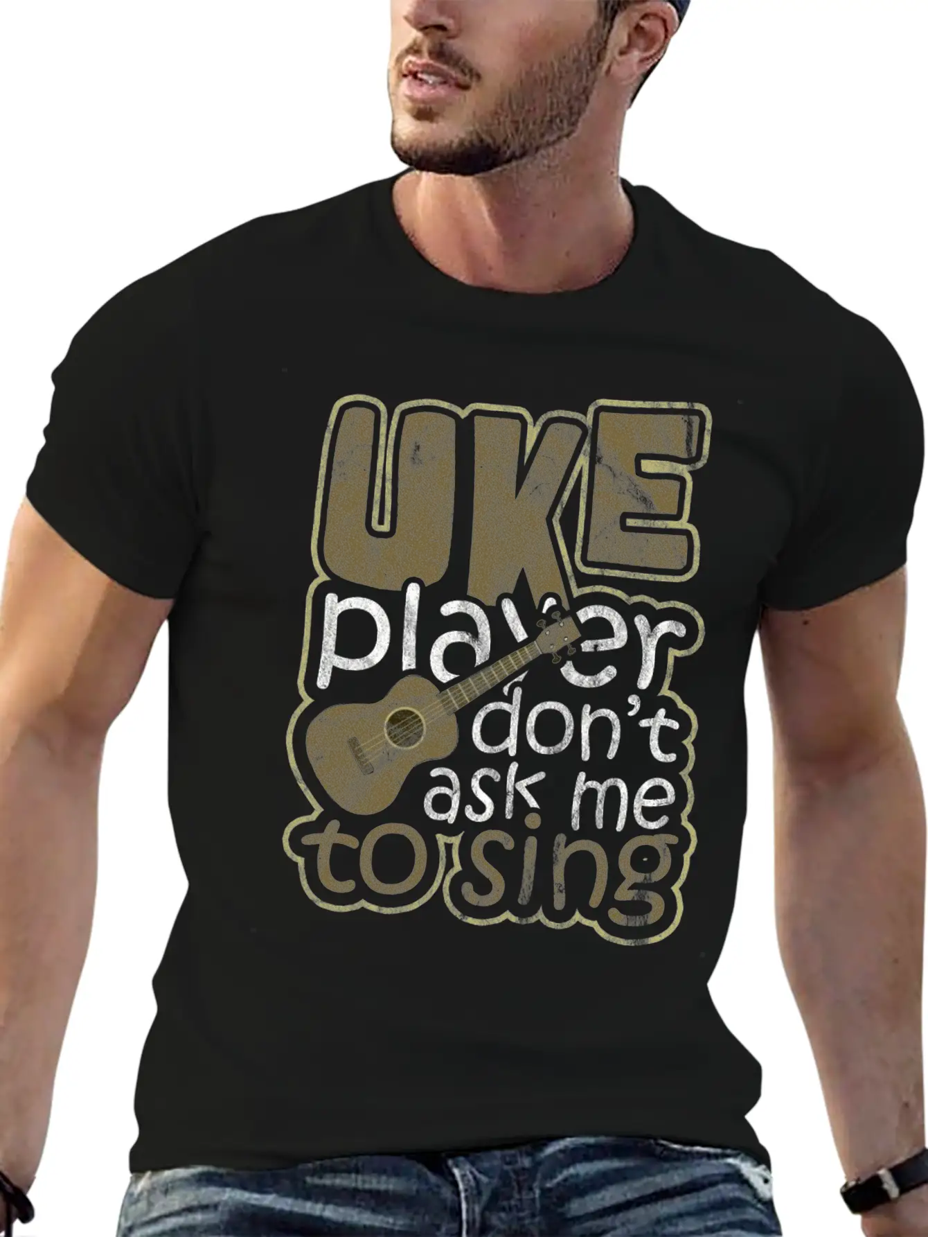 Ukulele Hawaii Unisex Casual T-Shirt – Clean Design For Daily Comfort