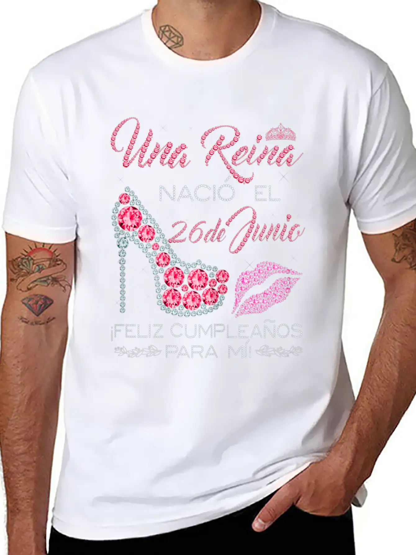 Una Reina Nació El 26 De Junio Feliz Cumpleaños Classic Fit Graphic Tee For Daily Comfort – Unisex Cotton Shirt