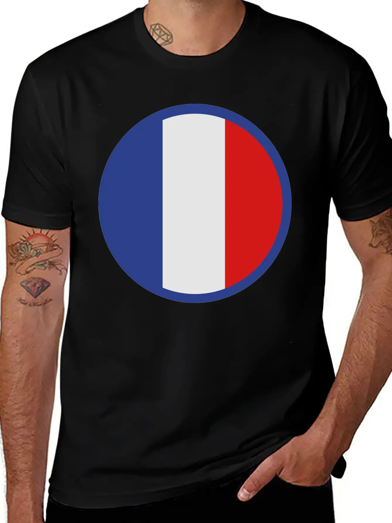 Under The Sign Of France Basic Graphic T-Shirt – Daily Comfort In Soft Cotton
