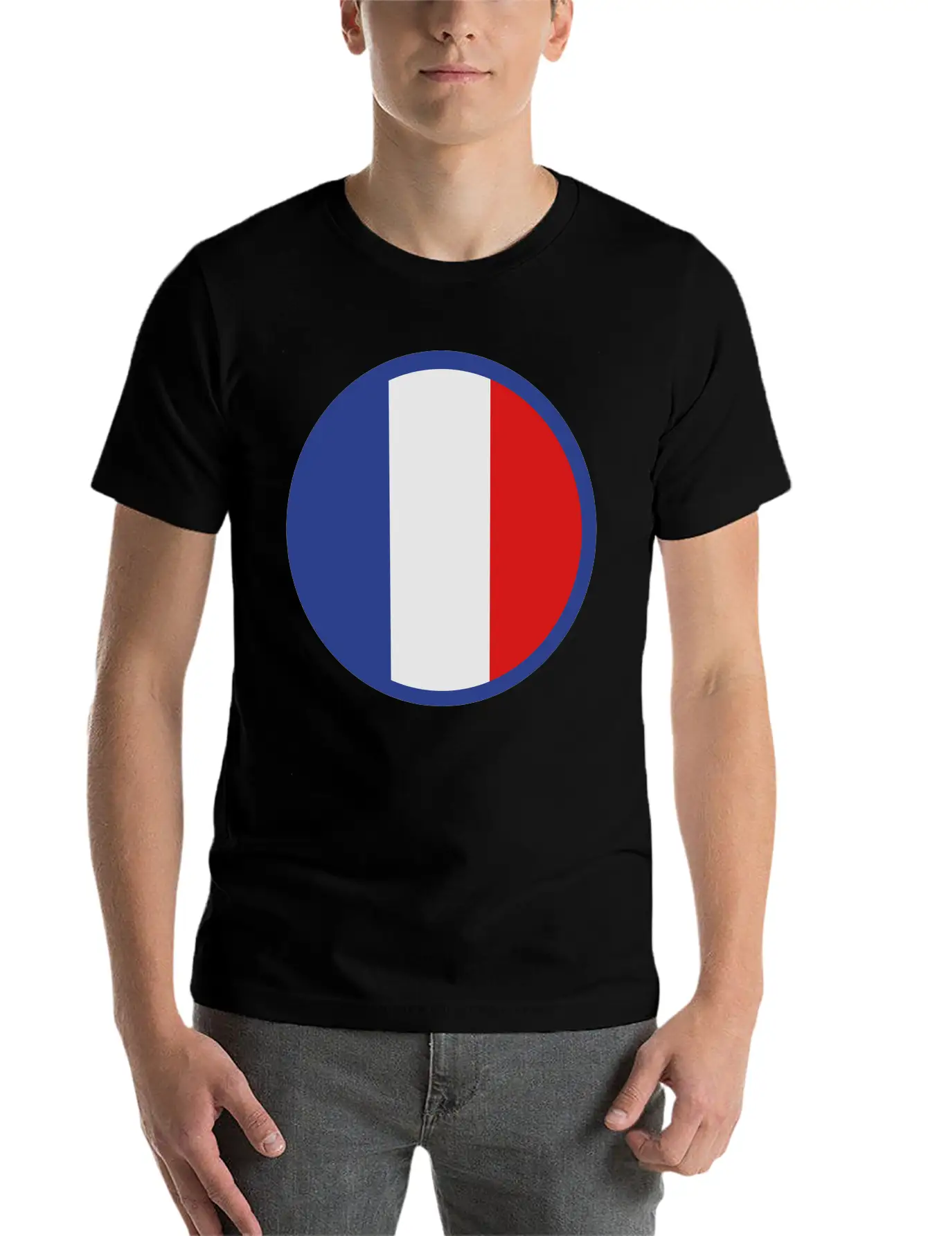 Under The Sign Of France Basic Graphic T-Shirt – Daily Comfort In Soft Cotton