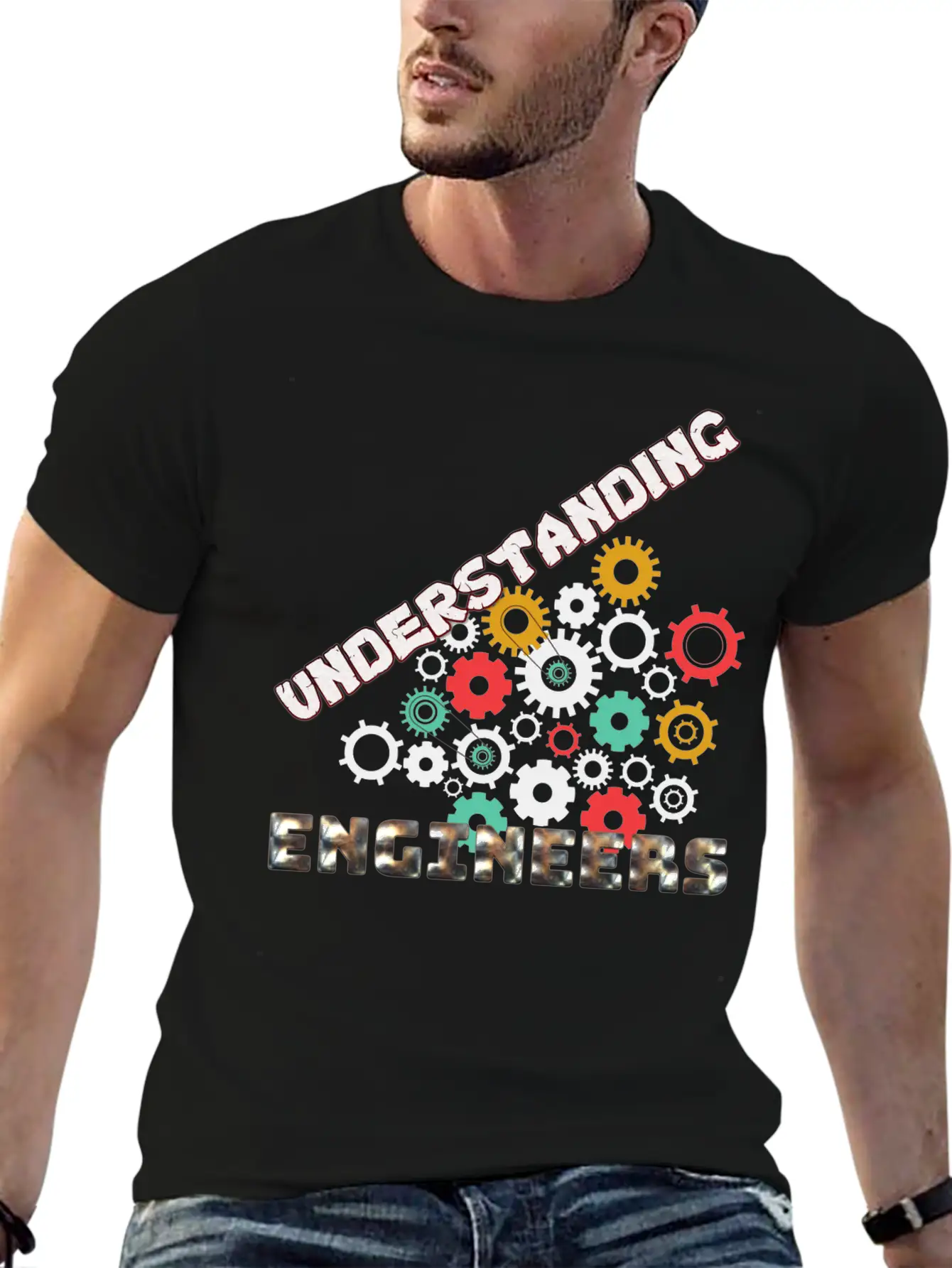 Understanding Engineers 01 Lightweight Cotton T-Shirt – Daily Comfort Graphic Shirt