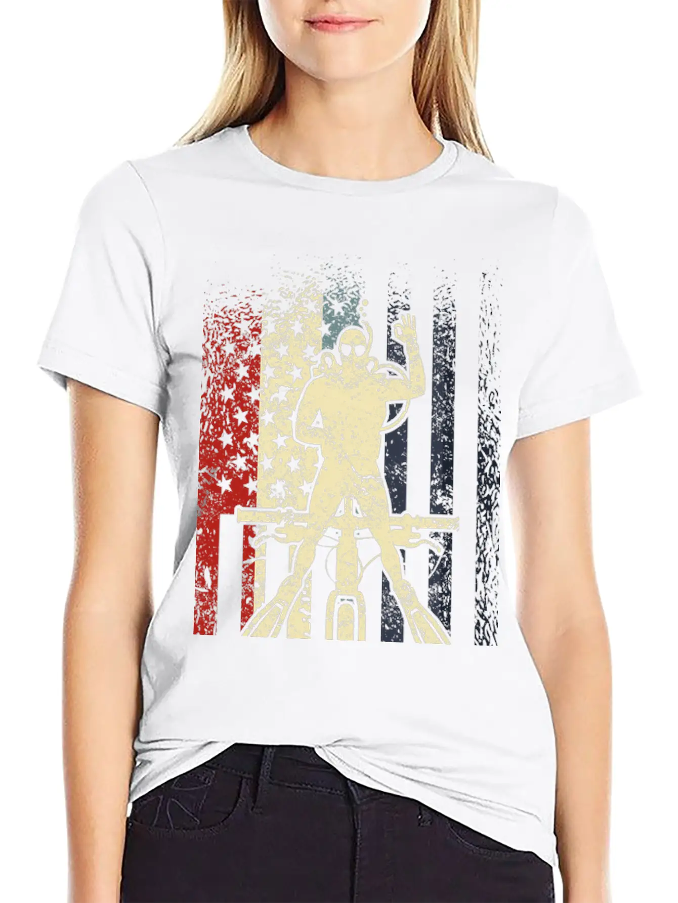 Underwater Cycling Modern Fit Casual T-Shirt – Clean And Versatile Design