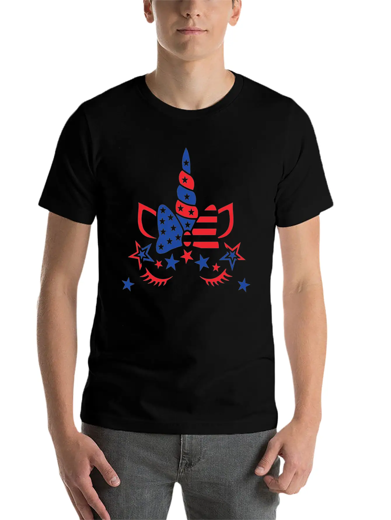 Unicorn American Classic Fit Graphic Tee For Daily Comfort – Unisex Cotton Shirt