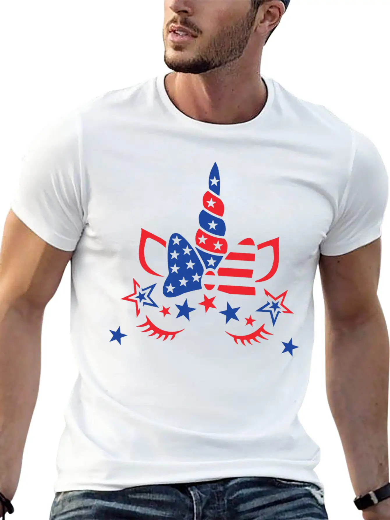 Unicorn American Classic Fit Graphic Tee For Daily Comfort – Unisex Cotton Shirt