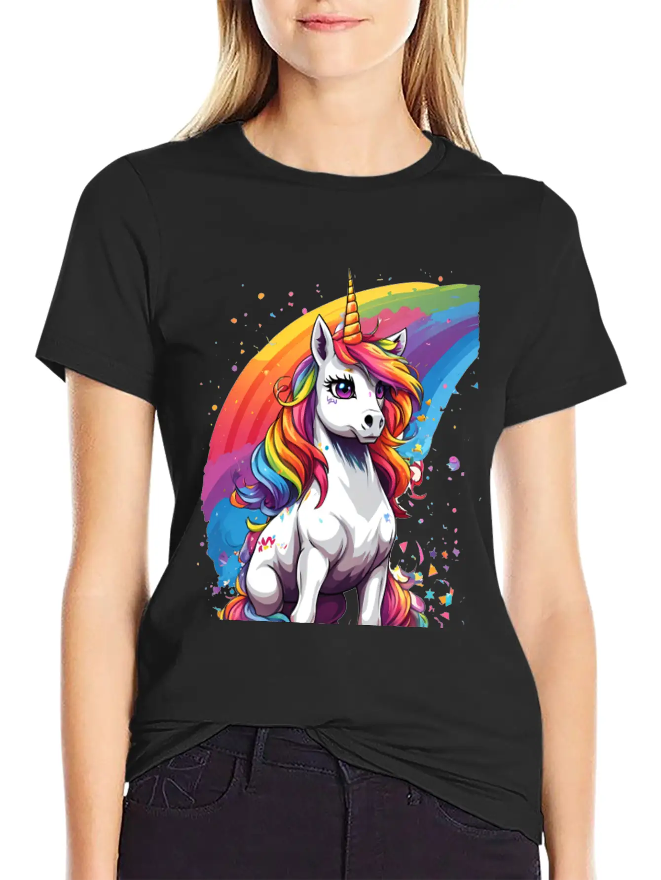 Unicorn Art Unisex Casual T-Shirt – Clean Design For Daily Comfort