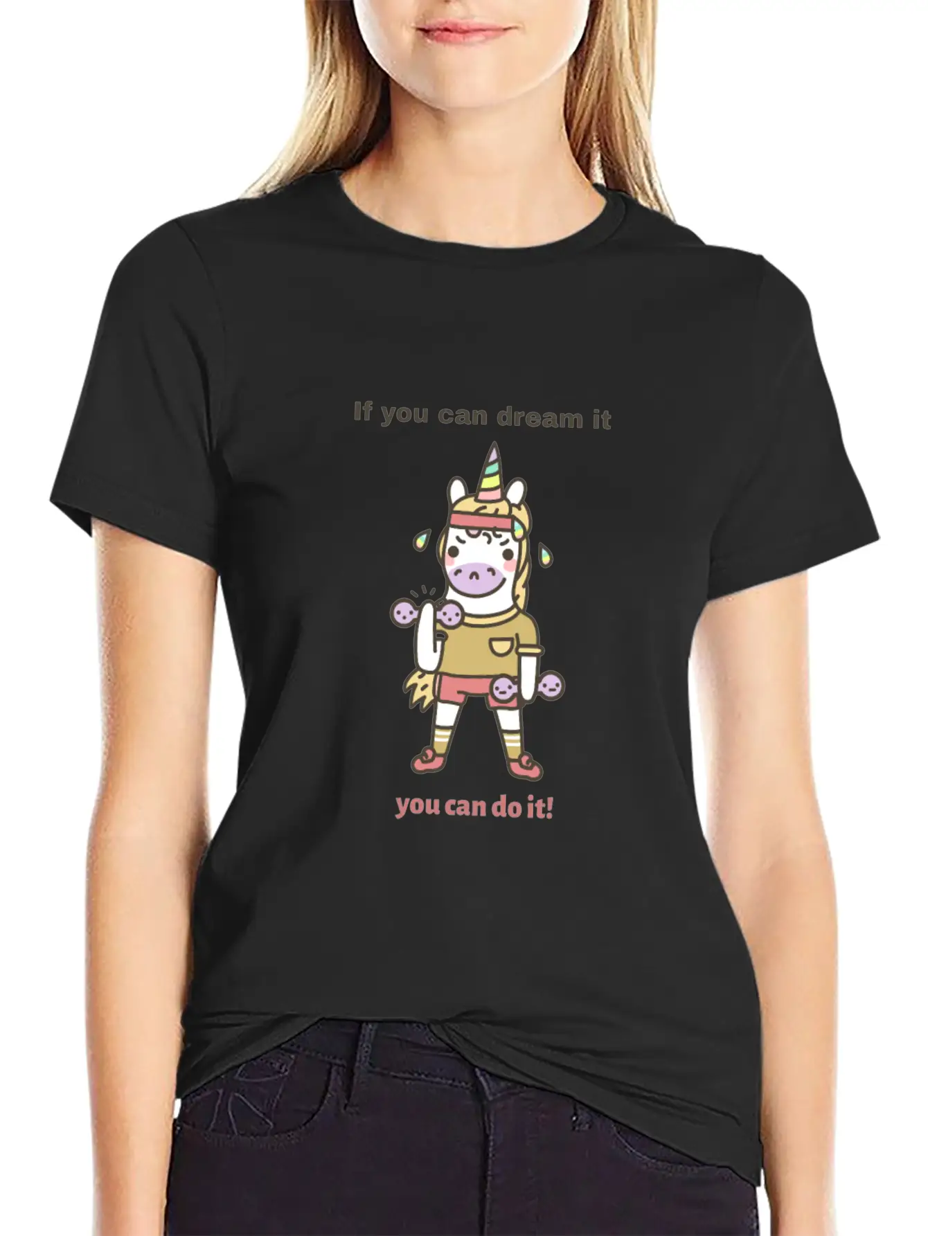 Unicorn Fitness Modern Fit Casual T-Shirt – Clean And Versatile Design