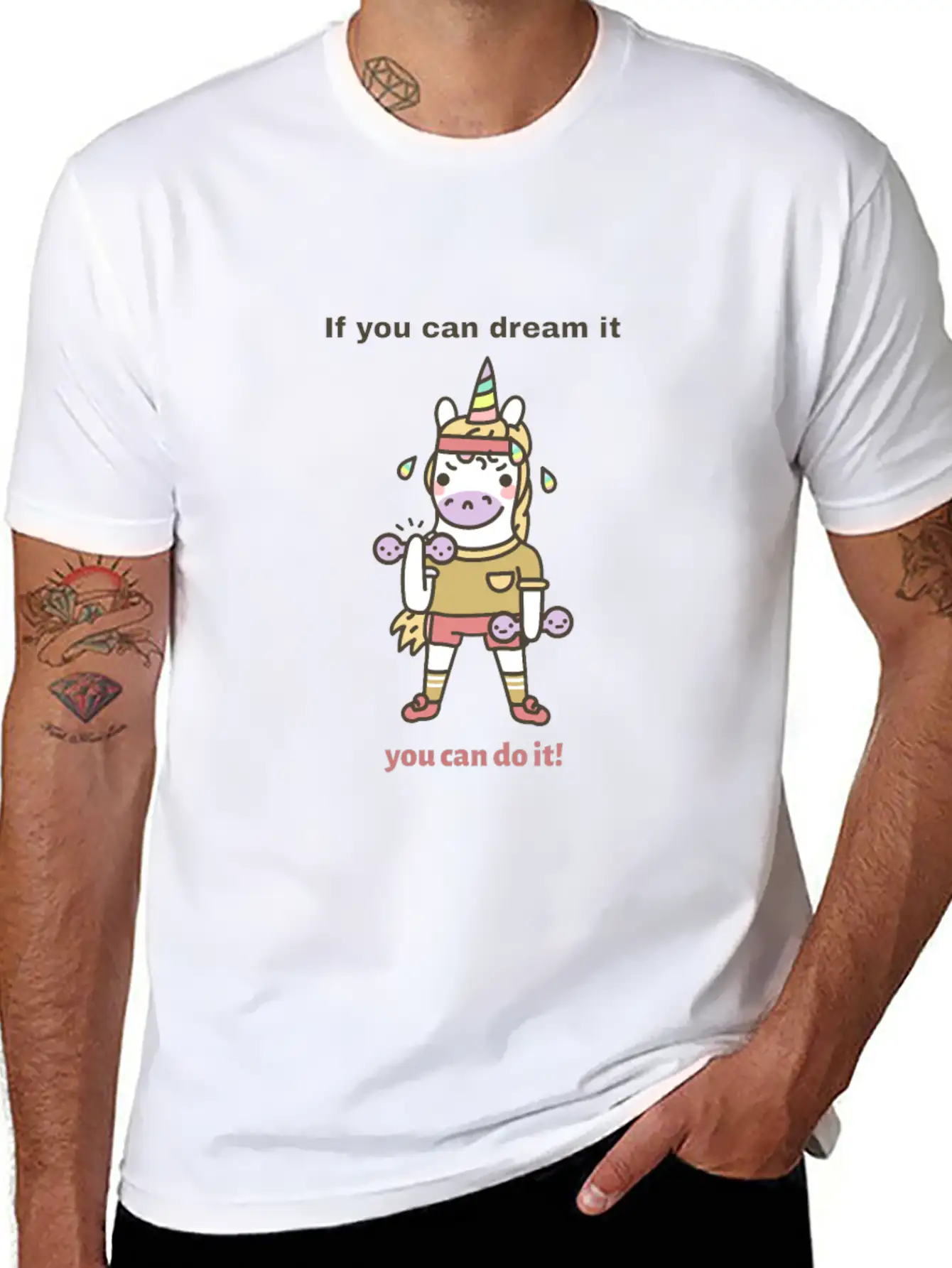 Unicorn Fitness Modern Fit Casual T-Shirt – Clean And Versatile Design