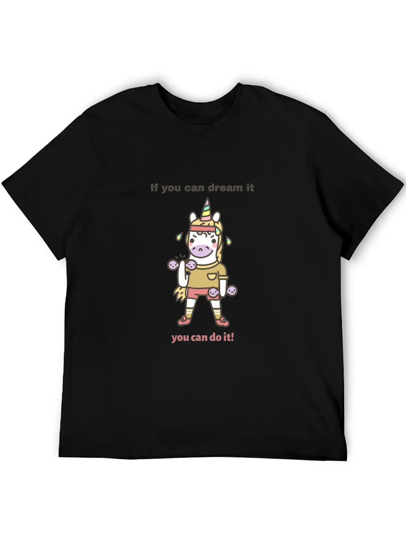 Unicorn Fitness Modern Fit Casual T-Shirt – Clean And Versatile Design