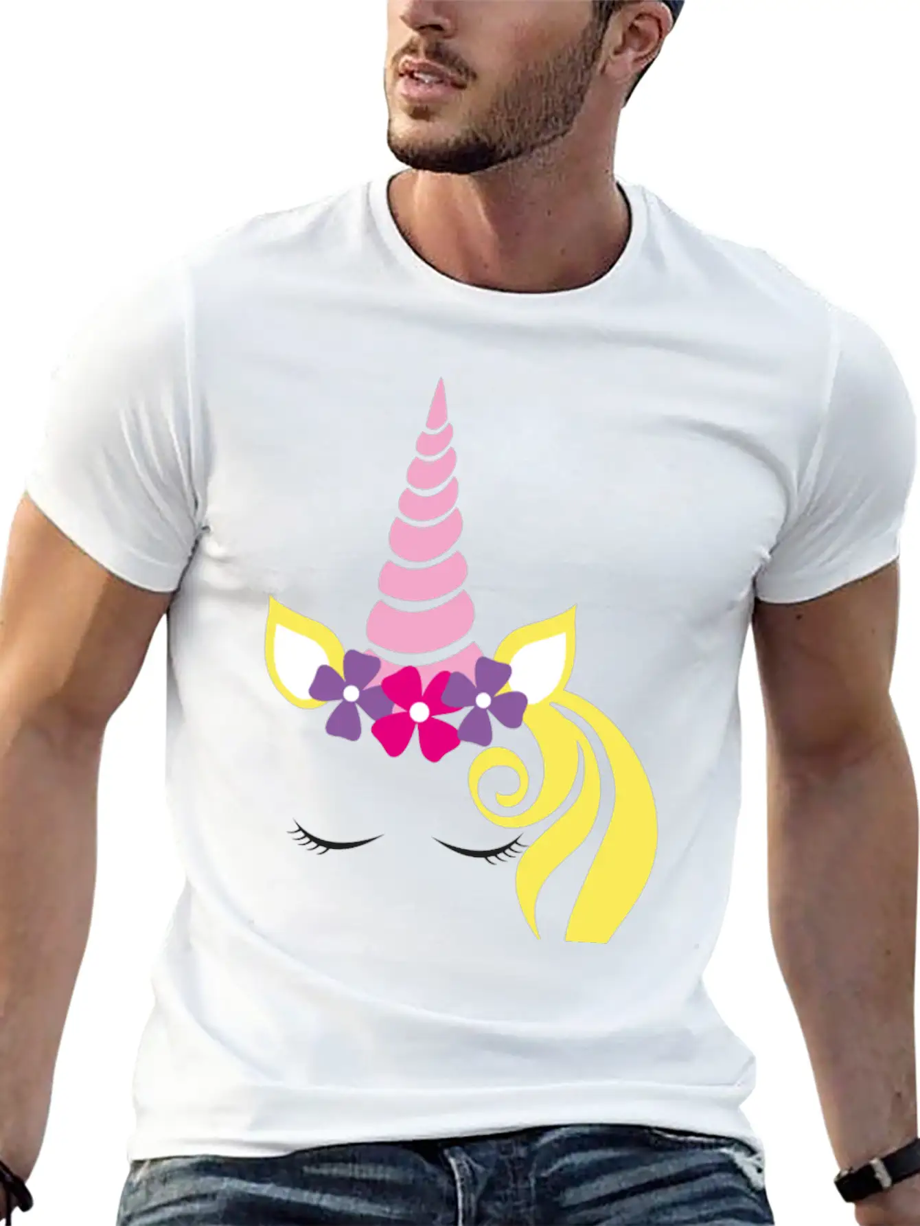 Unicorn Lightweight Cotton T-Shirt – Daily Comfort Graphic Shirt