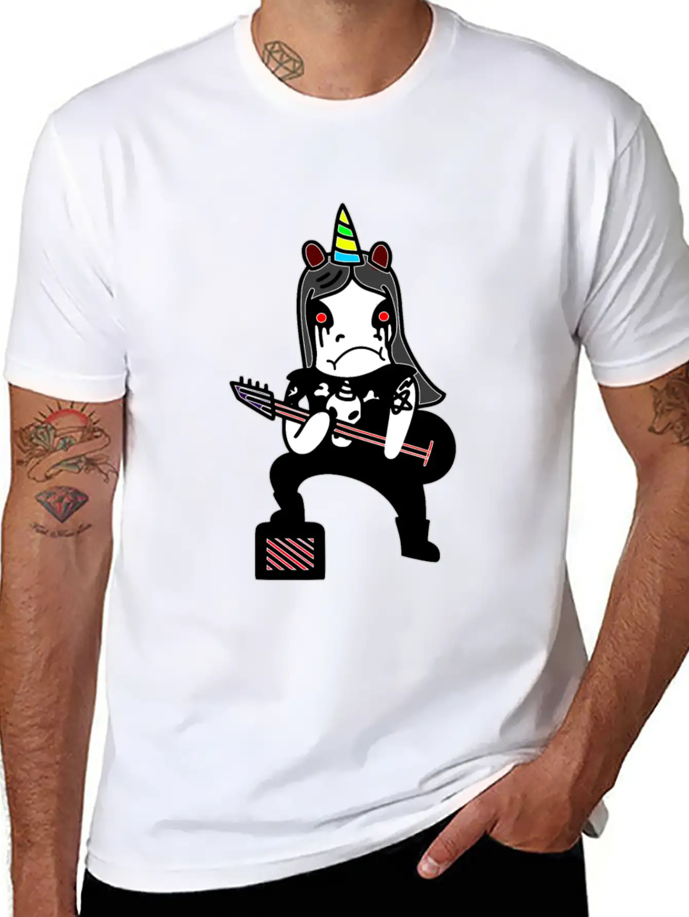 Unicorn Metal Black Metal Extreme Metal True Evil Unisex Casual T-Shirt – Clean Design For Daily Comfort