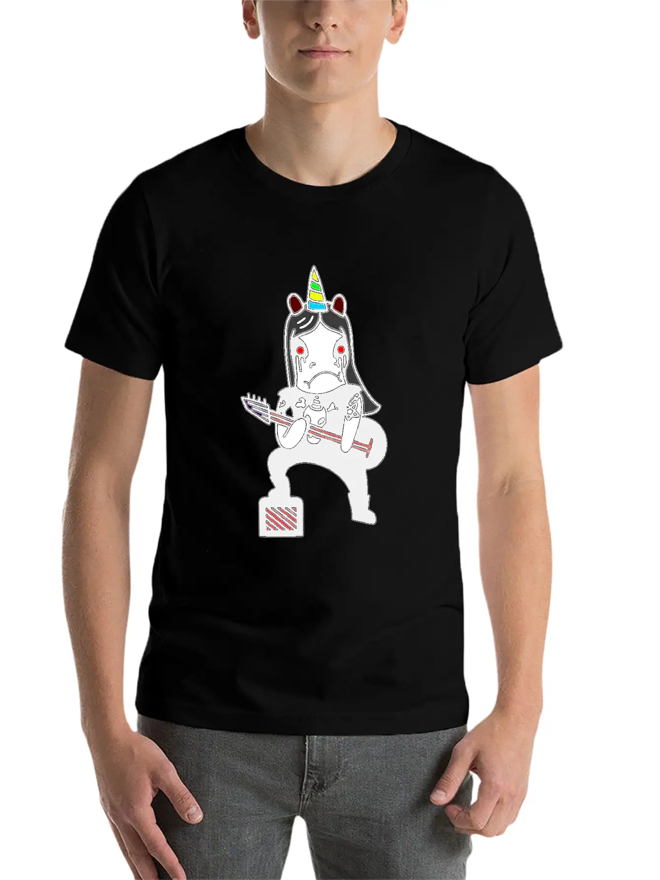 Unicorn Metal Black Metal Extreme Metal True Evil Unisex Casual T-Shirt – Clean Design For Daily Comfort