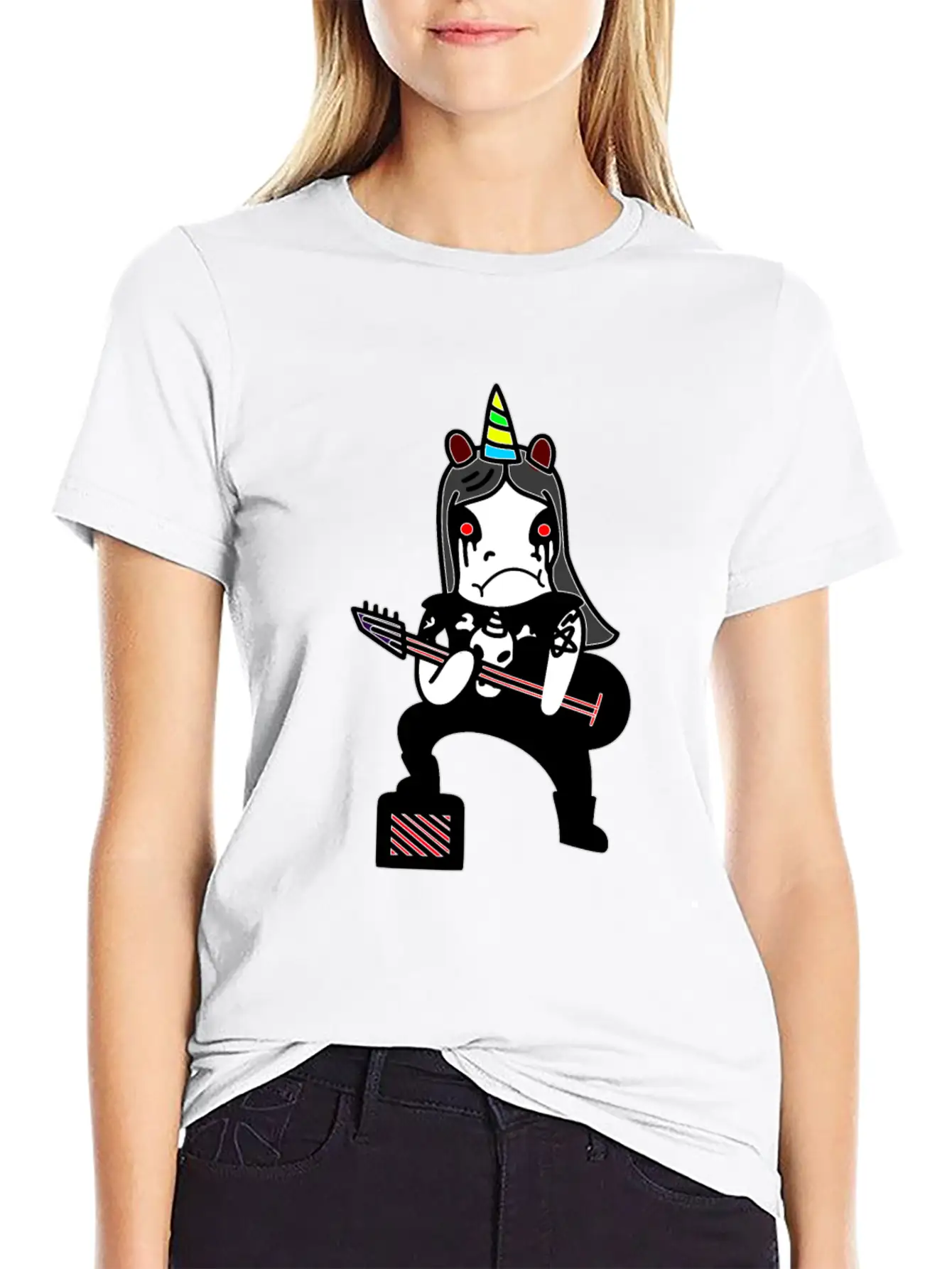 Unicorn Metal Black Metal Extreme Metal True Evil Unisex Casual T-Shirt – Clean Design For Daily Comfort
