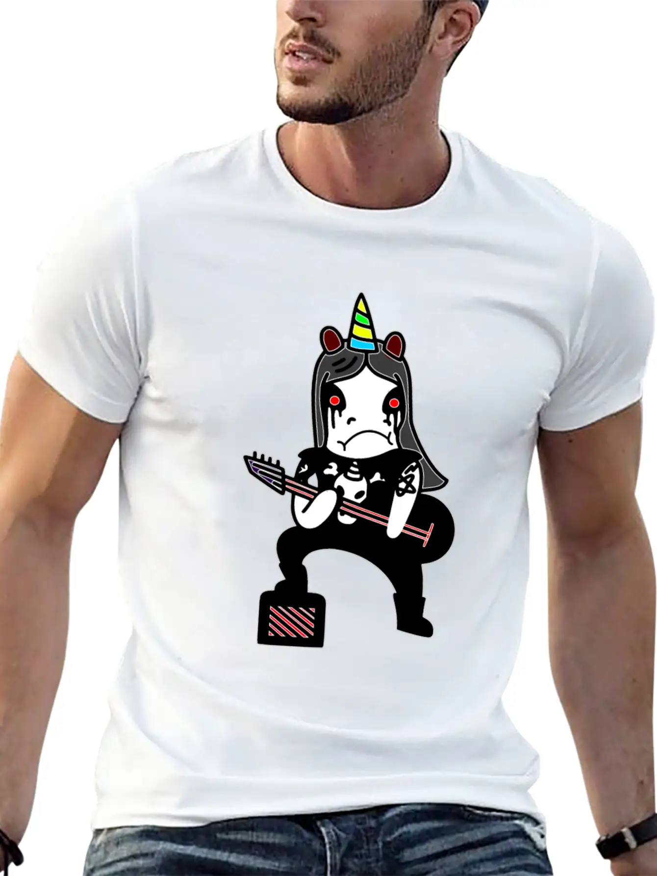 Unicorn Metal Black Metal Extreme Metal True Evil Unisex Casual T-Shirt – Clean Design For Daily Comfort