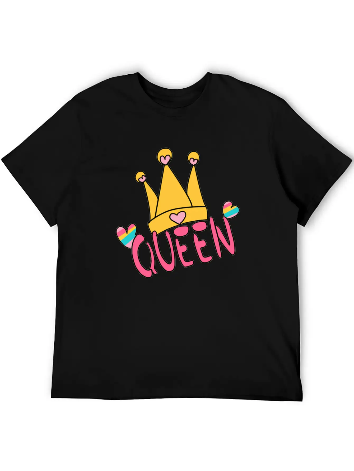 Unicorn Queen Hat LGBT Love Symbol Unisex Casual T-Shirt – Clean Design For Daily Comfort