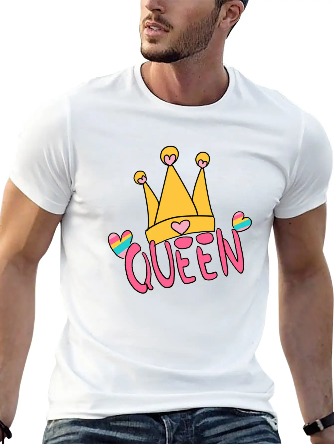 Unicorn Queen Hat LGBT Love Symbol Unisex Casual T-Shirt – Clean Design For Daily Comfort