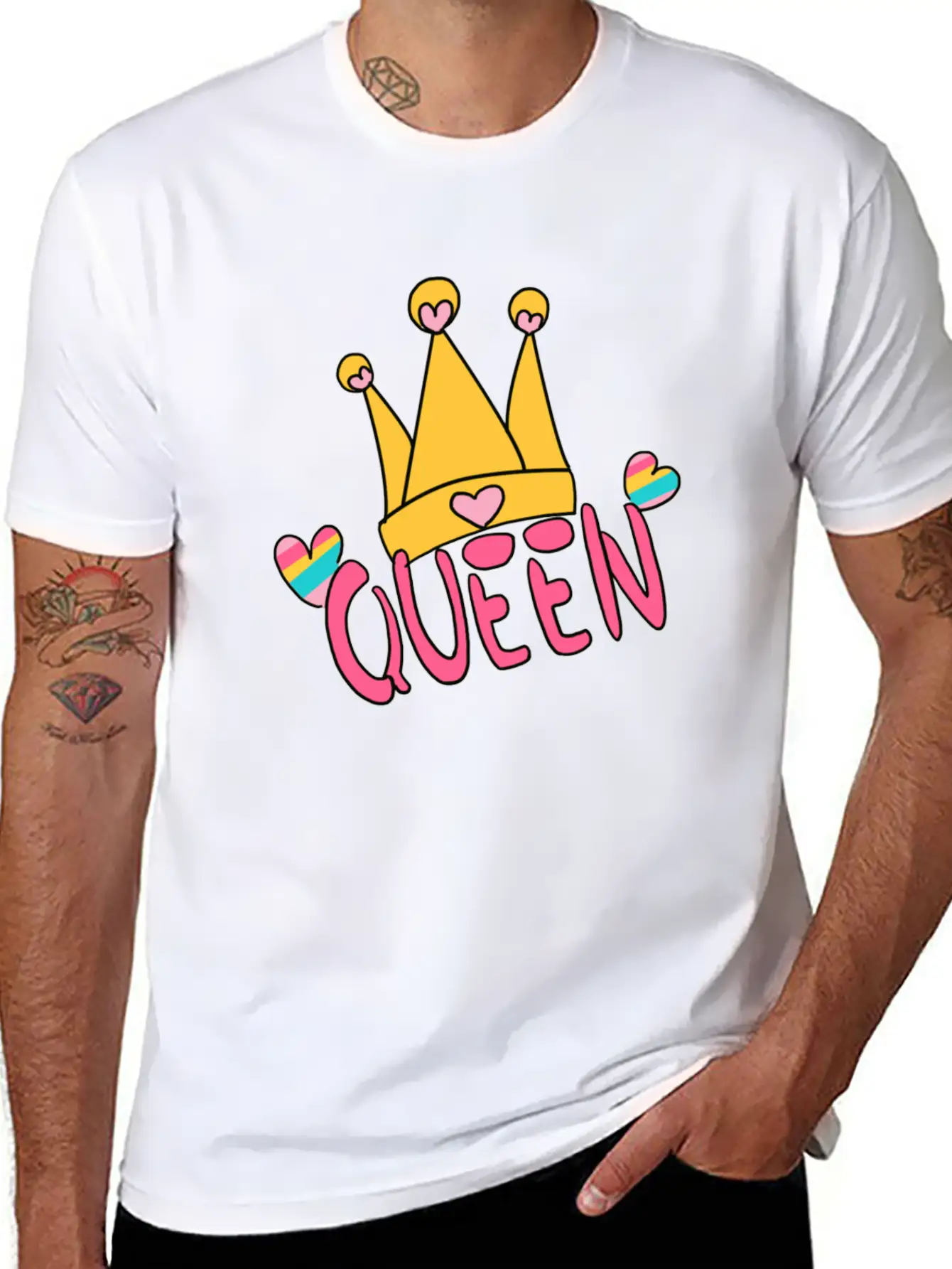 Unicorn Queen Hat LGBT Love Symbol Unisex Casual T-Shirt – Clean Design For Daily Comfort