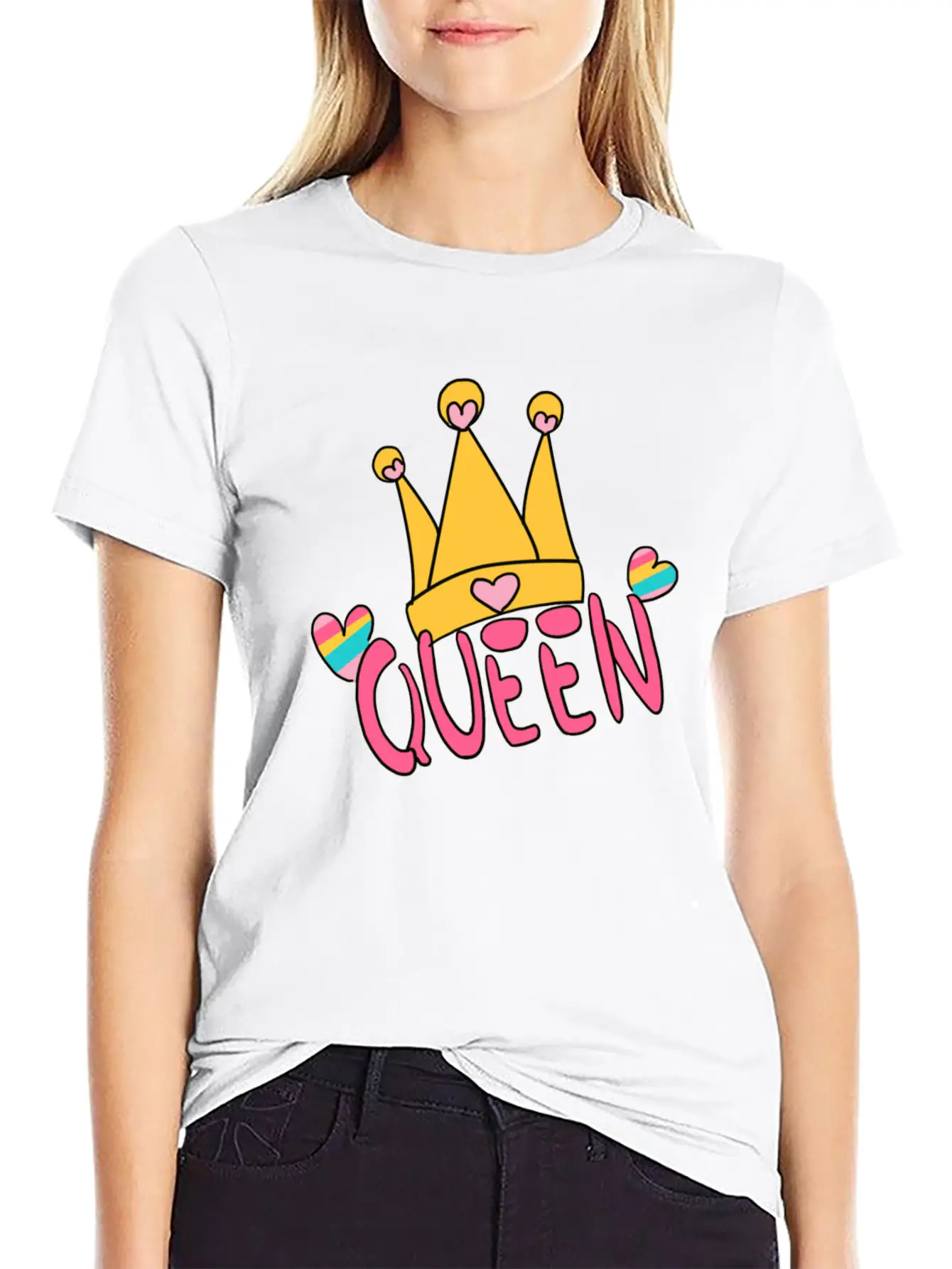 Unicorn Queen Hat LGBT Love Symbol Unisex Casual T-Shirt – Clean Design For Daily Comfort