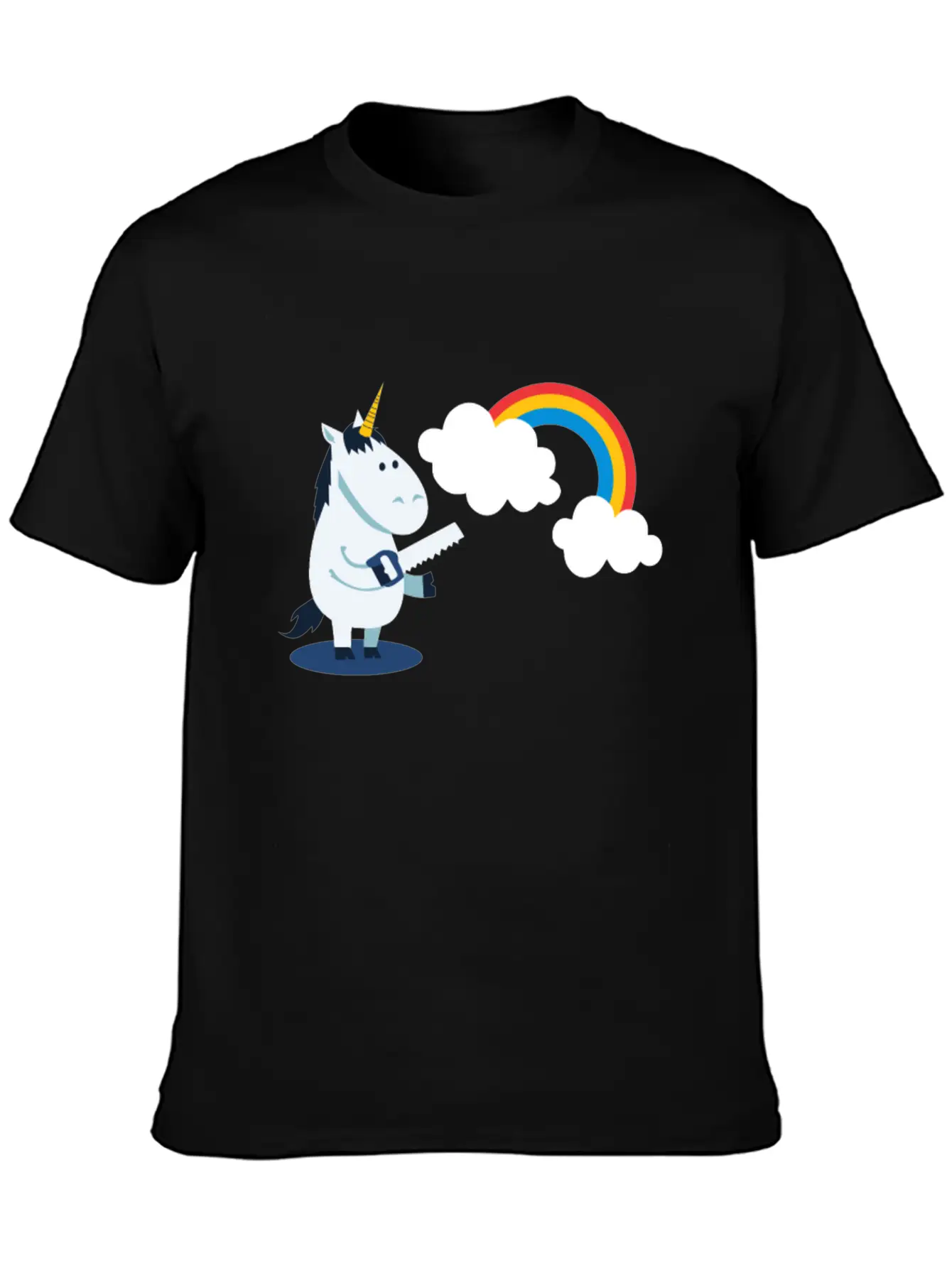 Unicorn Rainbow Classic Fit Graphic Tee For Daily Comfort – Unisex Cotton Shirt