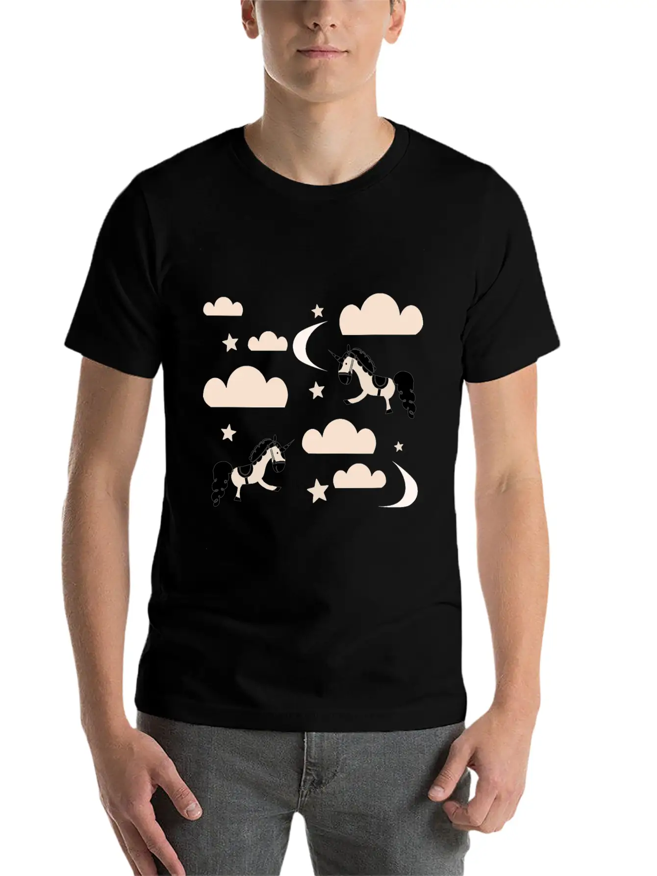 Unicorn Rainbow Soft Cotton Short Sleeve Tee – Unisex Wardrobe Staple