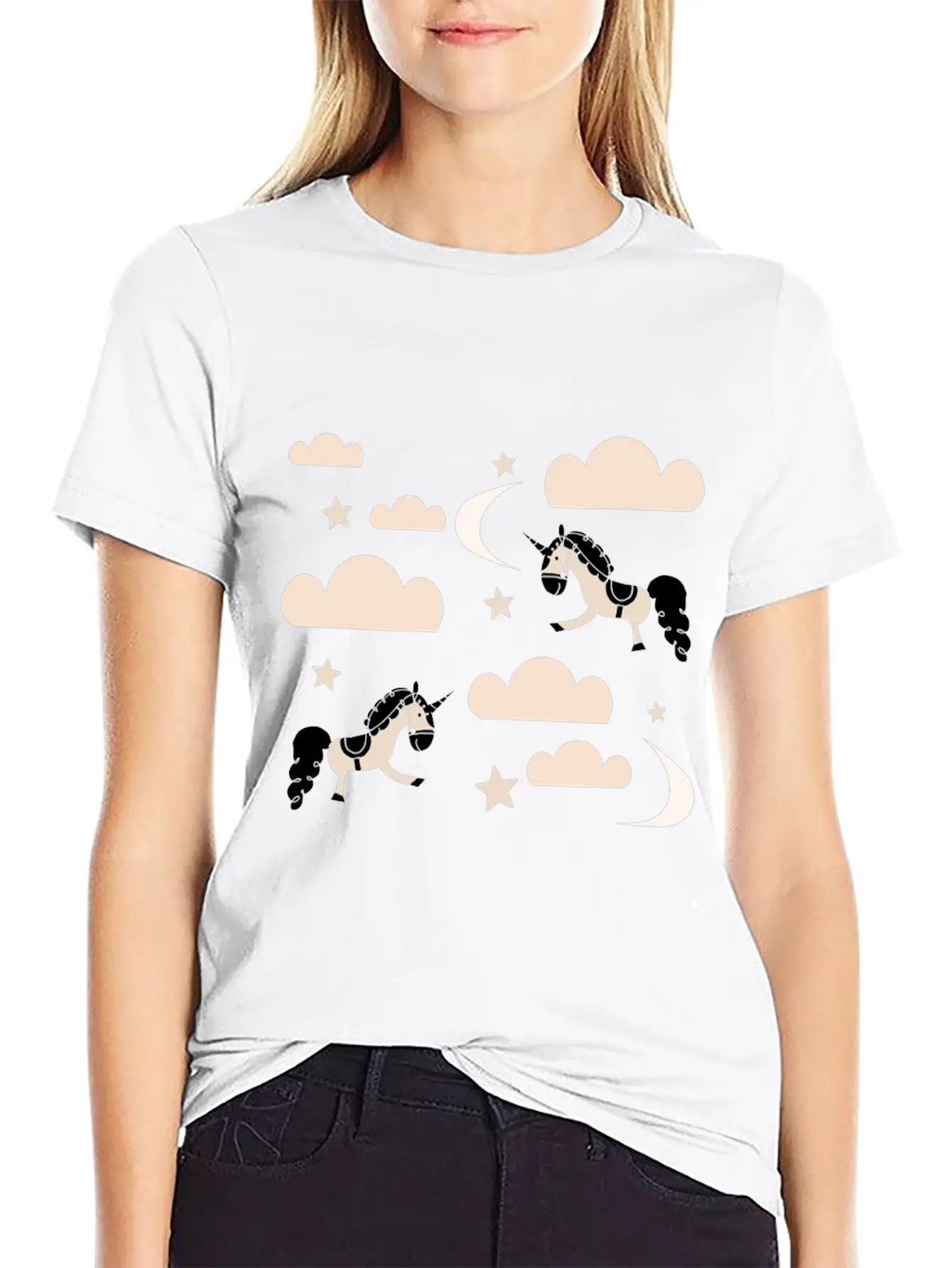 Unicorn Rainbow Soft Cotton Short Sleeve Tee – Unisex Wardrobe Staple