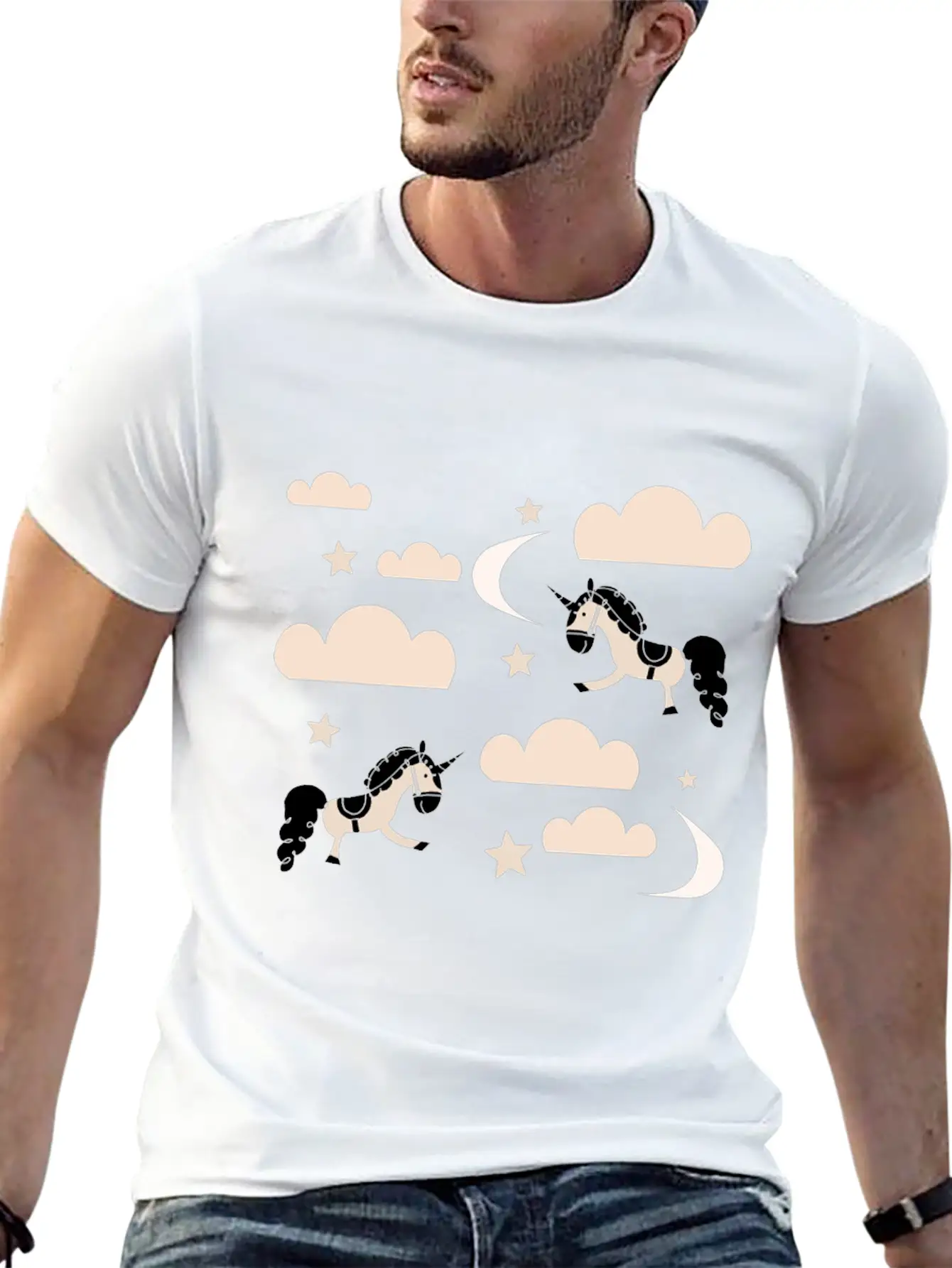 Unicorn Rainbow Soft Cotton Short Sleeve Tee – Unisex Wardrobe Staple