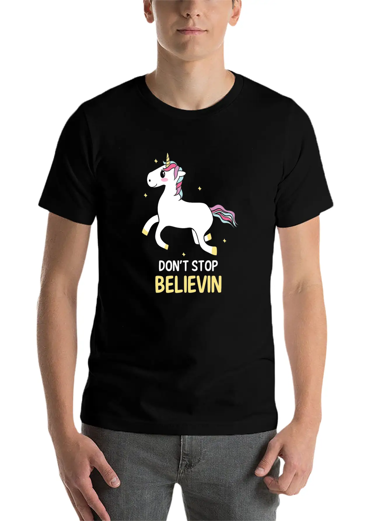 Unicorn Soft Cotton Short Sleeve Tee – Unisex Wardrobe Staple
