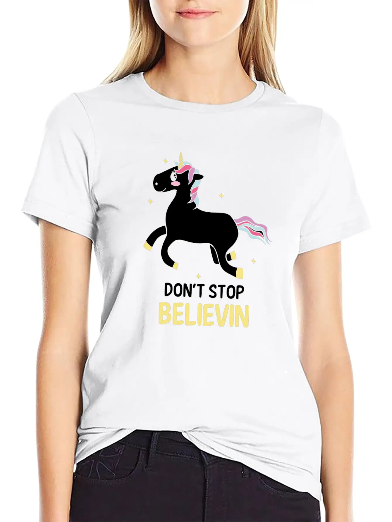 Unicorn Soft Cotton Short Sleeve Tee – Unisex Wardrobe Staple