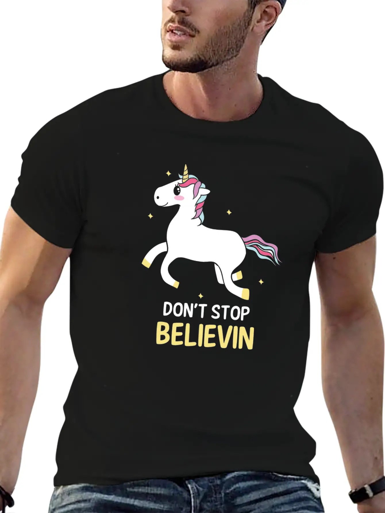 Unicorn Soft Cotton Short Sleeve Tee – Unisex Wardrobe Staple