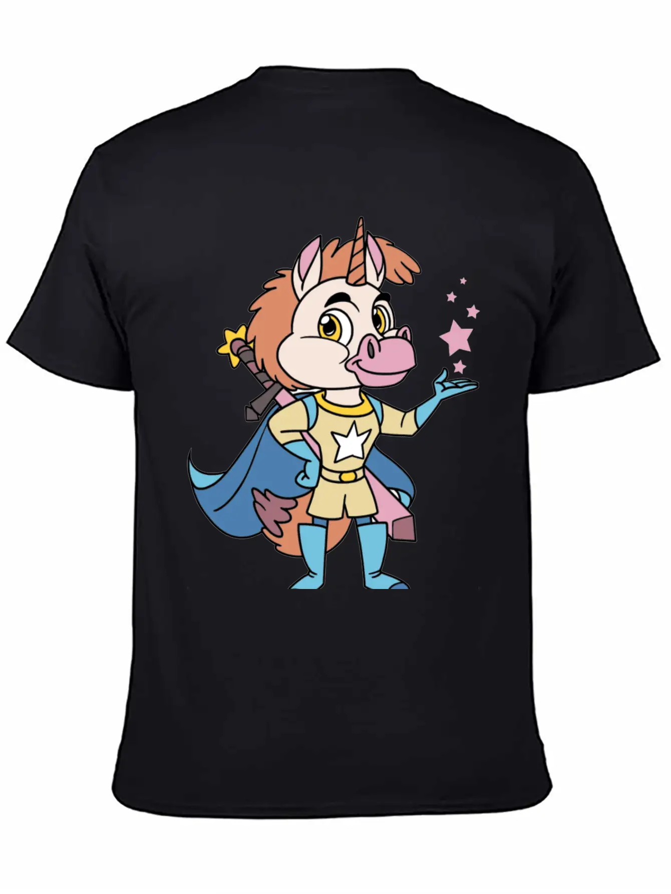 Unicorn Superhero Lightweight Cotton T-Shirt – Daily Comfort Graphic Shirt